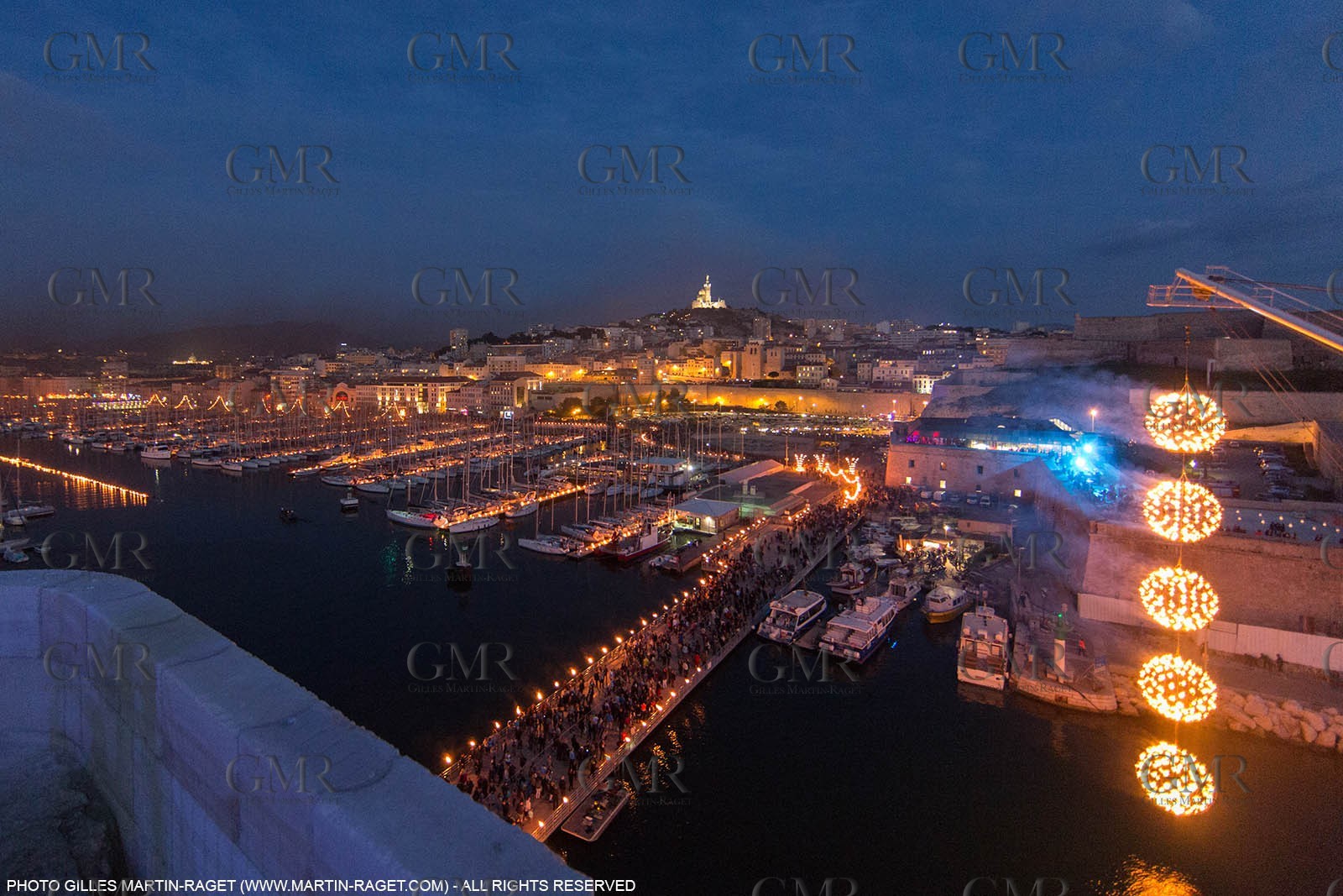 03 05 2013 - Marseille (FRA,13) - Marseille Provence 2013, Historical port Illumination by Company Carabosse