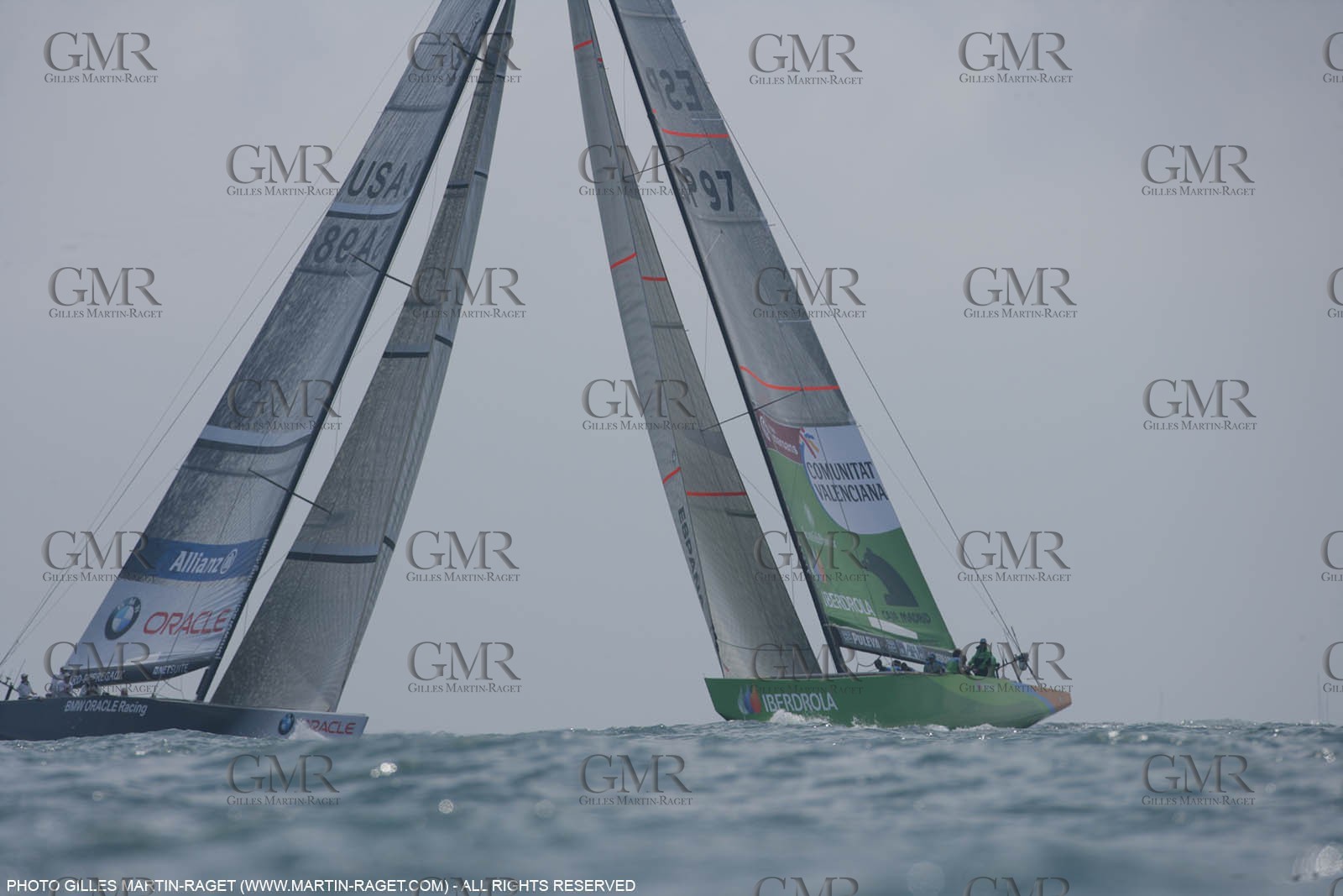 28 04 2007-Valencia (Spain)- 32nd America's Cup - Louis Vuitton Cup - RR1 - Day13 - BMW ORACLE Racing