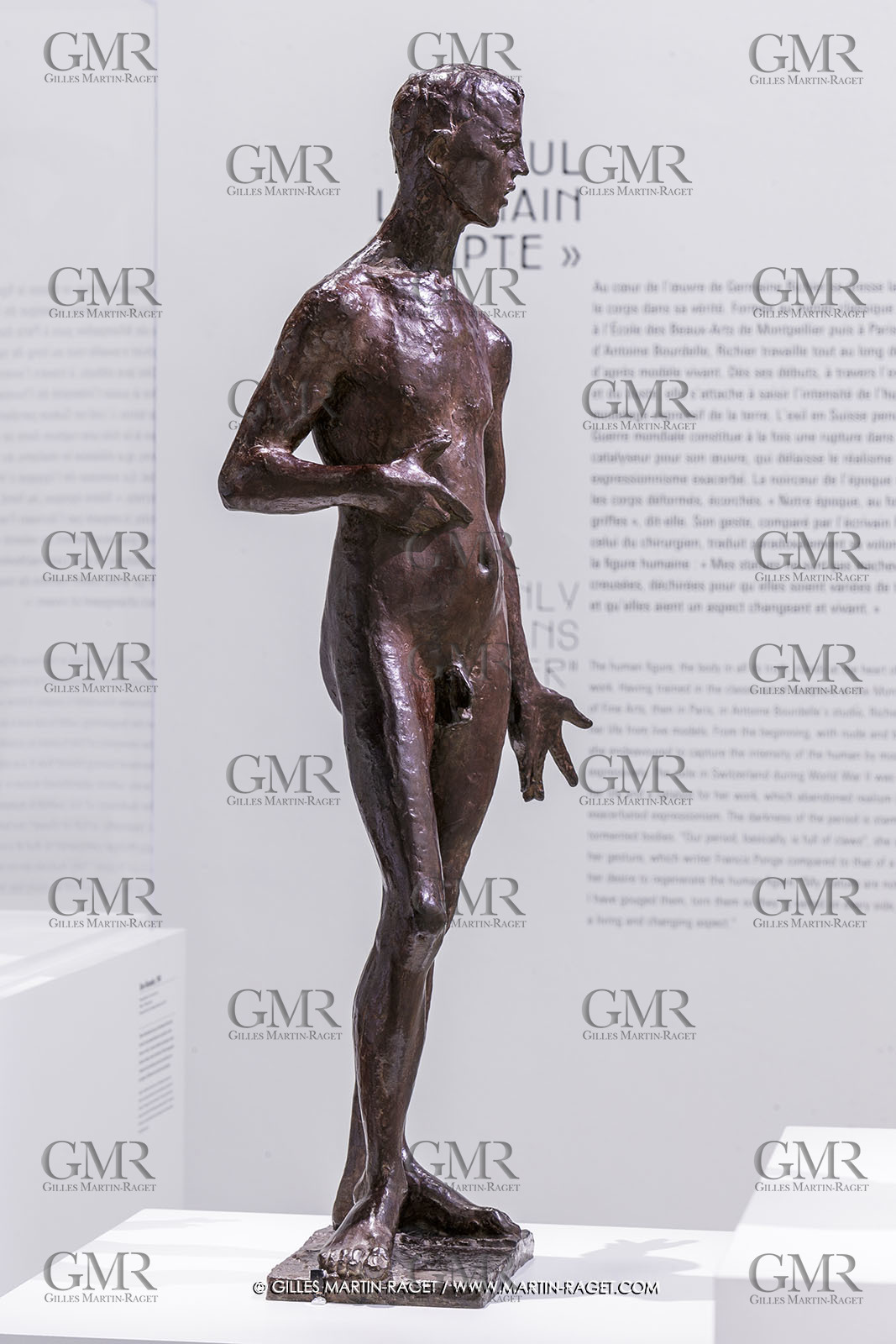 02 05 2023, Paris (FRA), oeuvre de Germaine Richier, Exposition Centre Pompidou 2023, Juin 40 1940, Bronze patiné foncé, Fondeur : M. Pastori, Genève, 98,5 x 26 x 38,5 cm, Kunst Museum Winterthur, Winthertur
