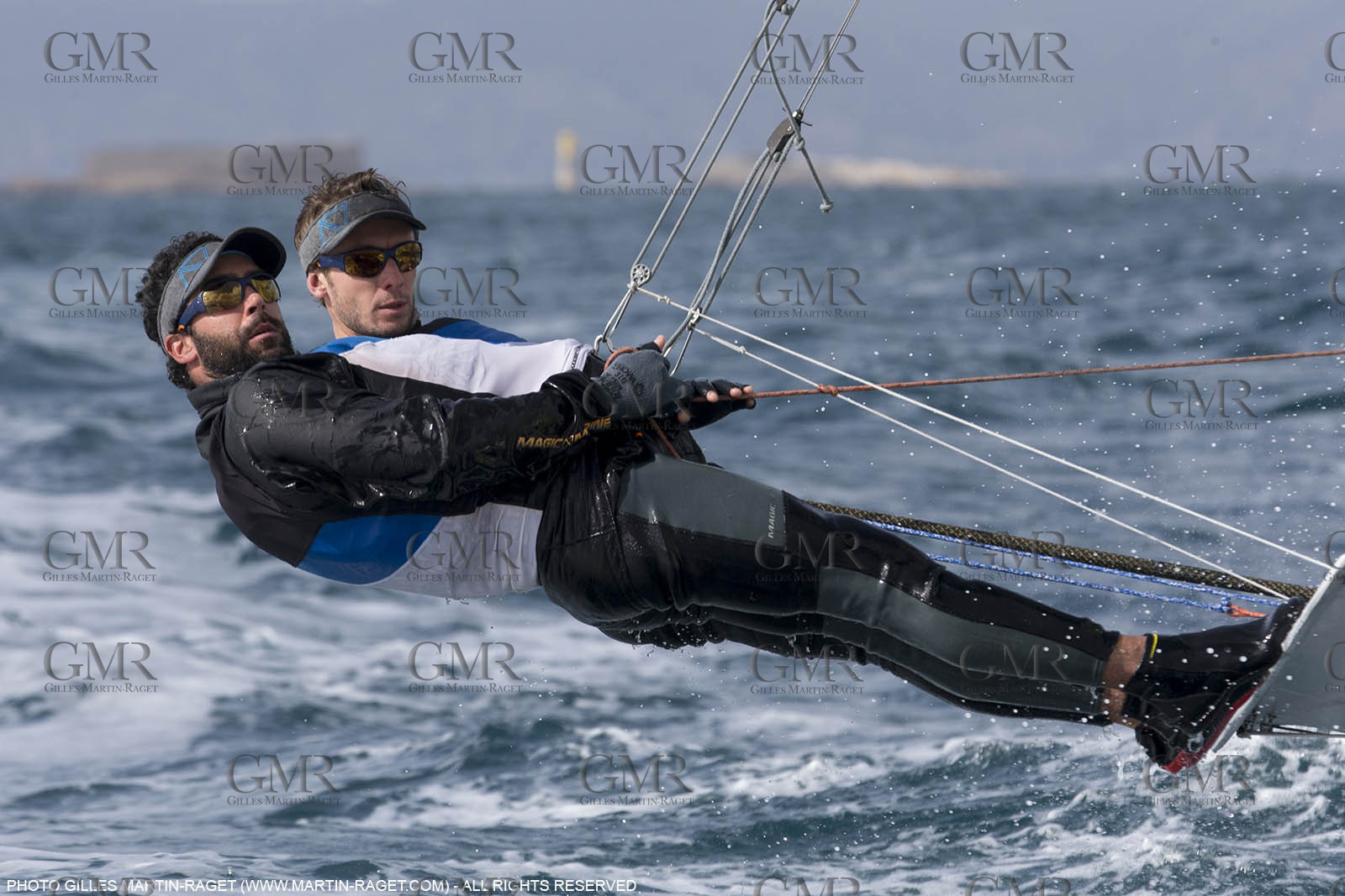 04 03 2016, Marseille (FRA,13), Olympic Sailing, 49er, french representatives Julien D'Ortoli Noë Delpech training