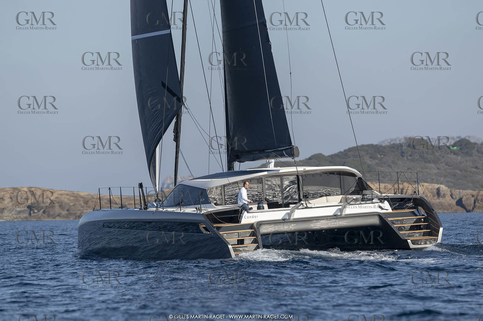 16 02 2019, Porquerolles (FRA,83), Gunboat 68 sail testing  3
