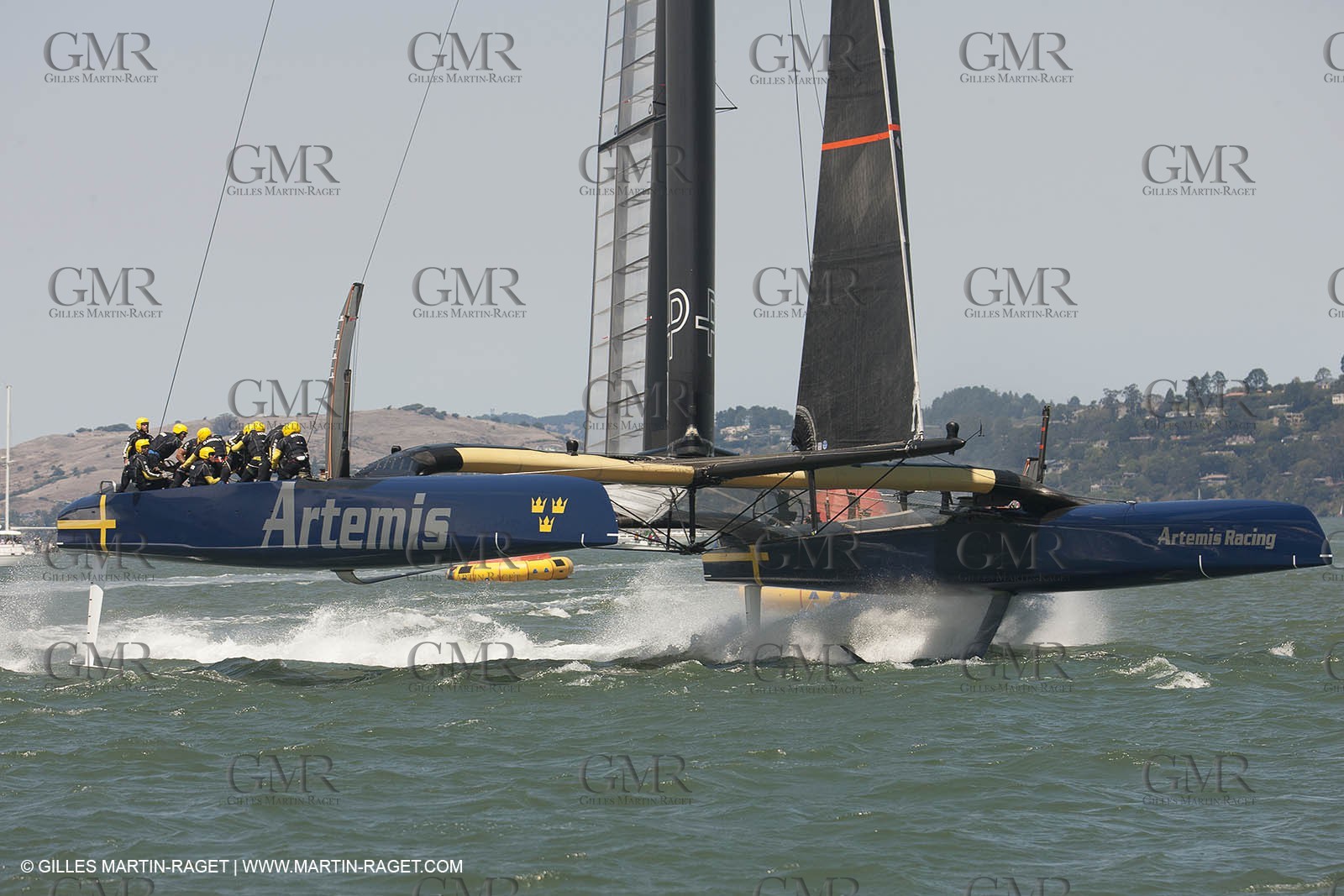 10 08 2013 - San Francisco (USA,CA) - 34th America's Cup - Louis Vuitton Cup - Semi-finals - Luna Rossa vs Artemis Racing - Race 4