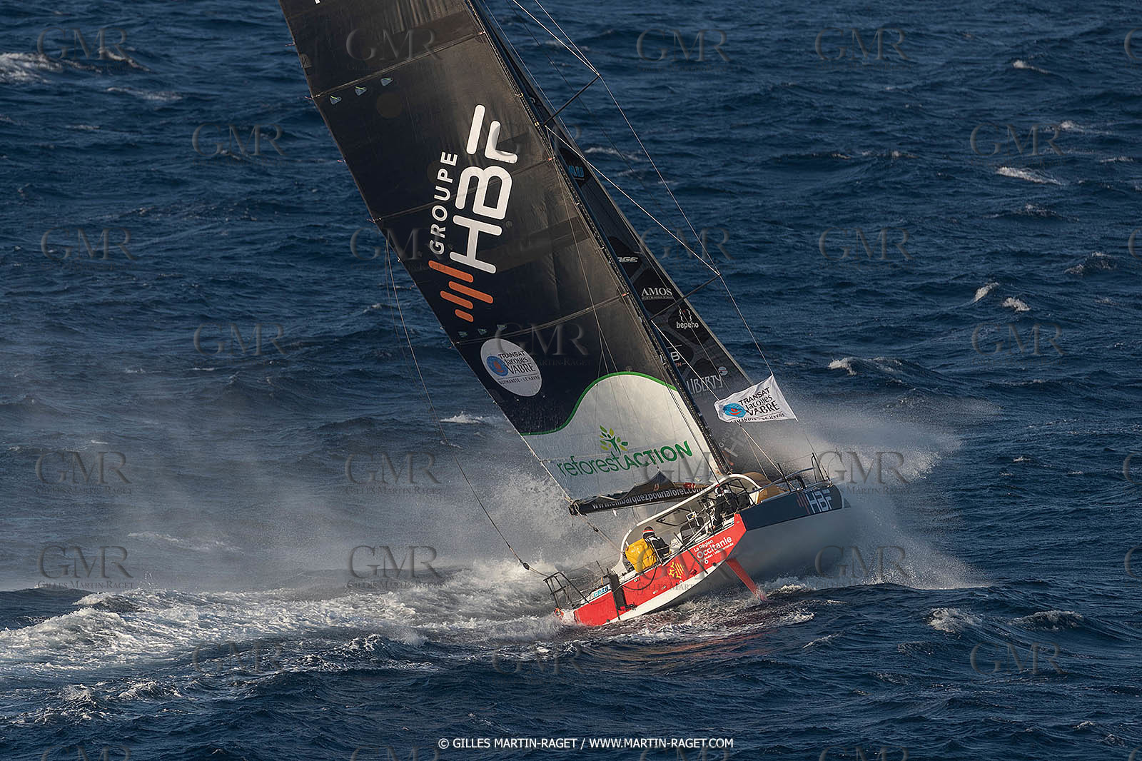 27 08 2021, Marseille (FRA), Transat Jacques Vabre 2021, Class 40, HBF-Reforest'Action (Kito de Pavant, Gwen Gbick)
