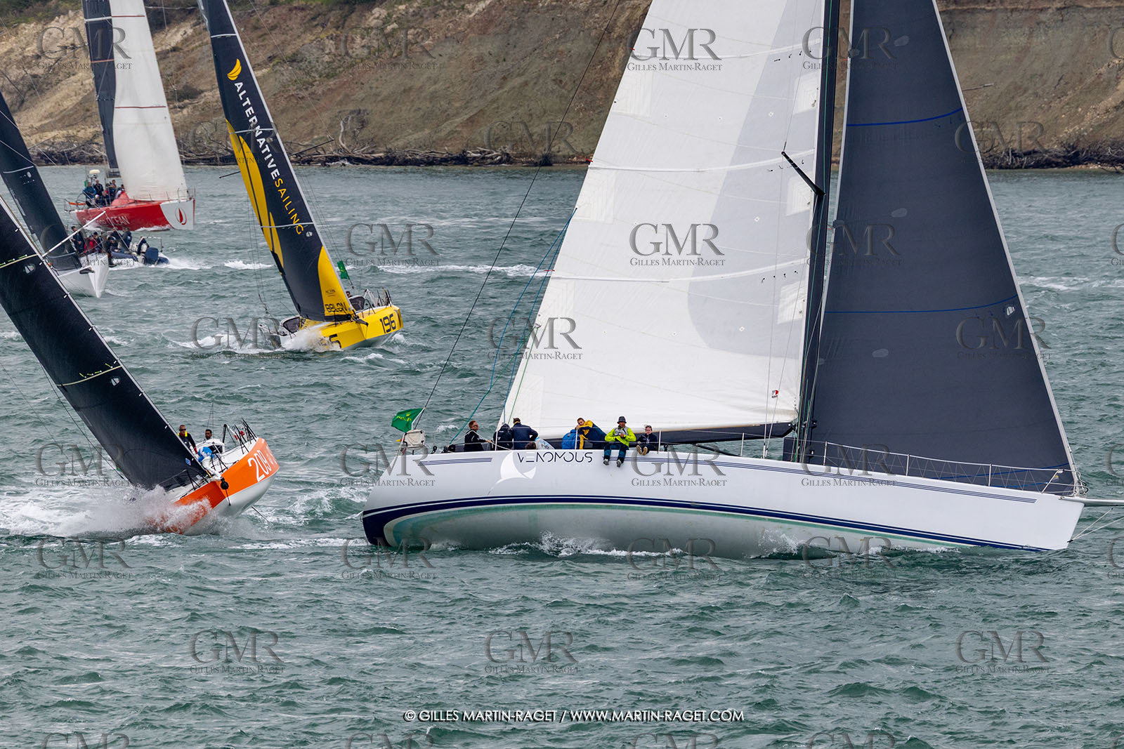 26 07 2025, Cowes (UK, IOW), Admiral's Cup 2025, Rolex Fastnet Race start,