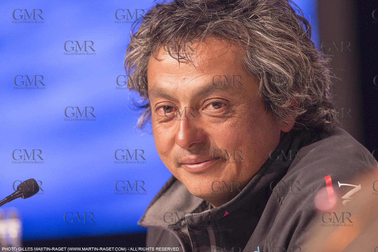 30 03 2015, Barcelona (ESP), Barcelona World Race 2014-15, Neutrogena (Guillermo Altadill, José Muñoz) arrival in 2nd place.