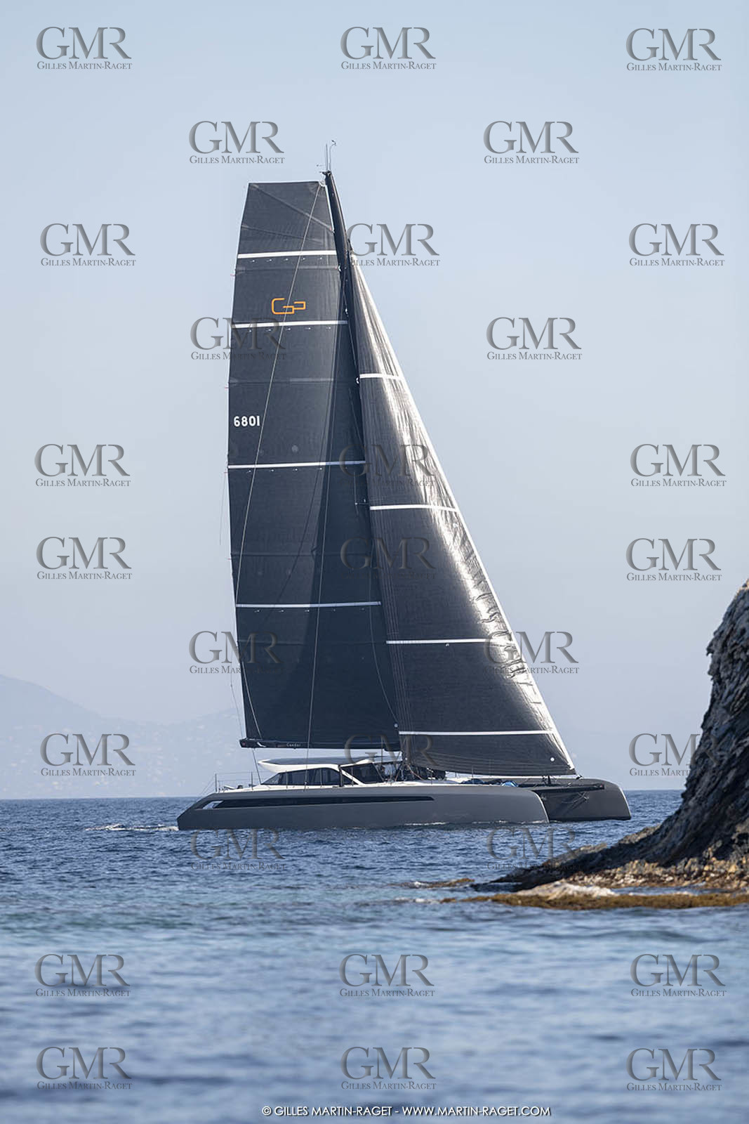 16 02 2019, Porquerolles (FRA,83), Gunboat 68 sail testing  3