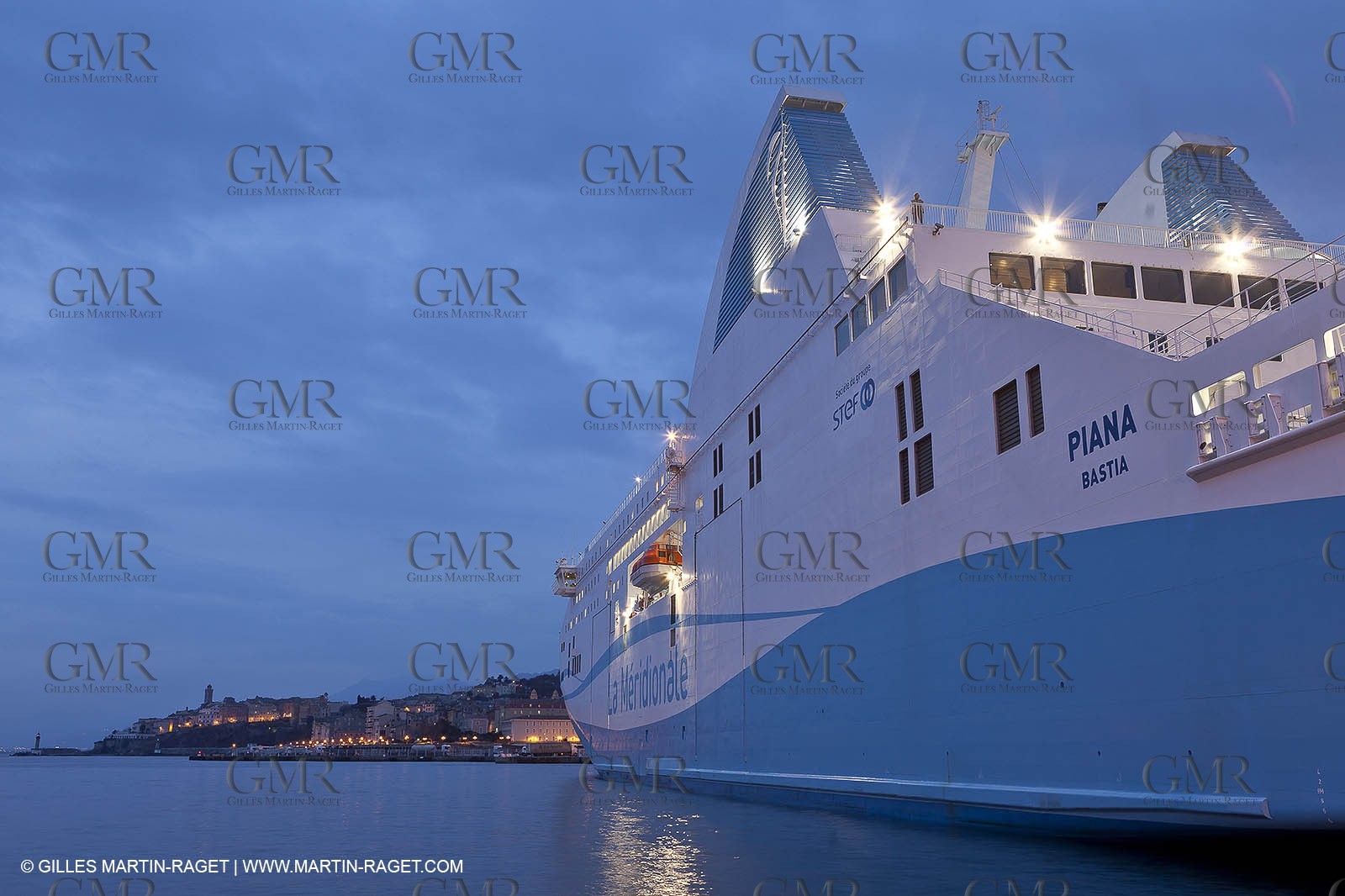 01-31-12   Marseilles (FRA,13) Bastia (FRA,Corsica)   Launching cruising trip and Christening ceremony of PIANA, last ferry ship from La Meridionale