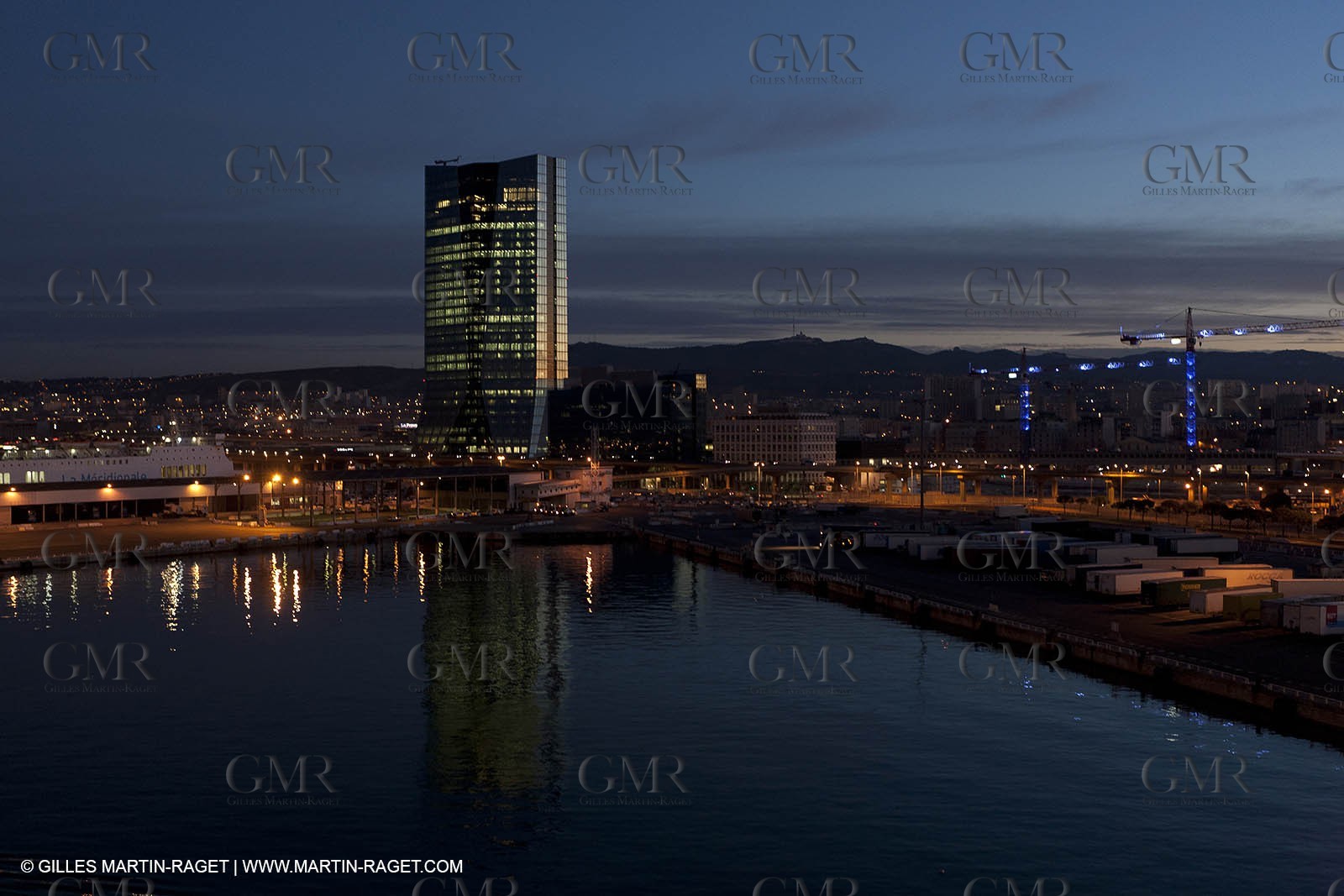 17 02 2012 - Marseille (FRA,13) - Arrival in Marseille harbour onboard ferry Piana (La Meridionale Corp.)