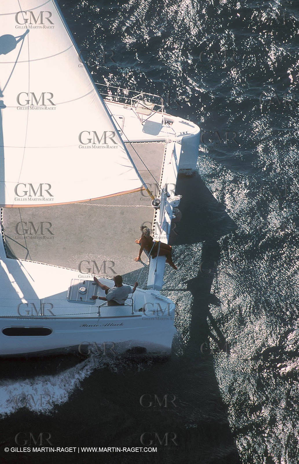 Cruising multihull sailing