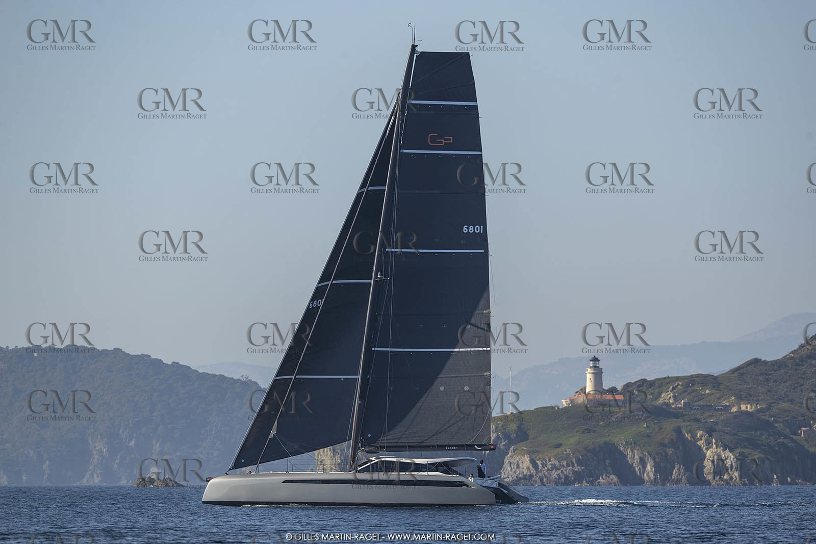 16 02 2019, Porquerolles (FRA,83), Gunboat 68 sail testing  3