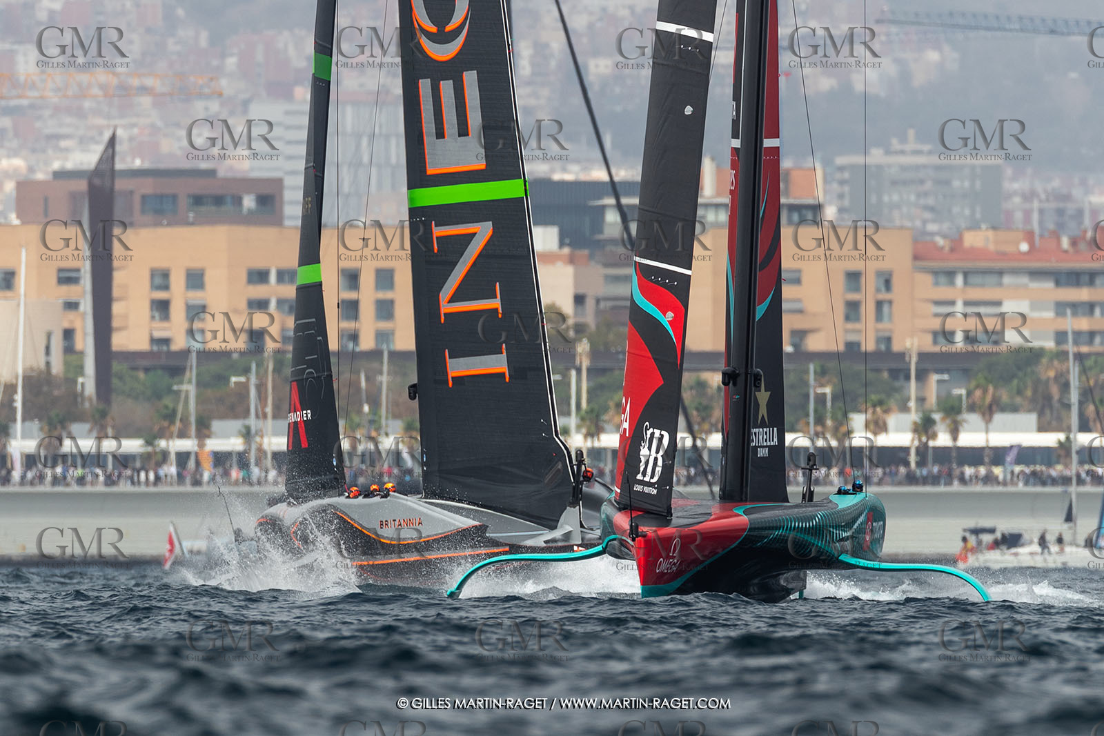 13 10 2024, Barcelona (ESP), Louis Vuitton 37th America's Cup, Final Match, Race Day 2, race 3