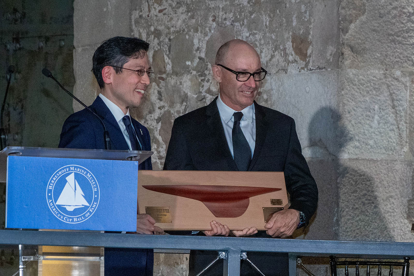 14 10 2024, Barcelona (ESP), Louis Vuitton 37th America's Cup, Final Match, Race Day 3, Hall Of Fame induction ceremony Kevin Shoebridge