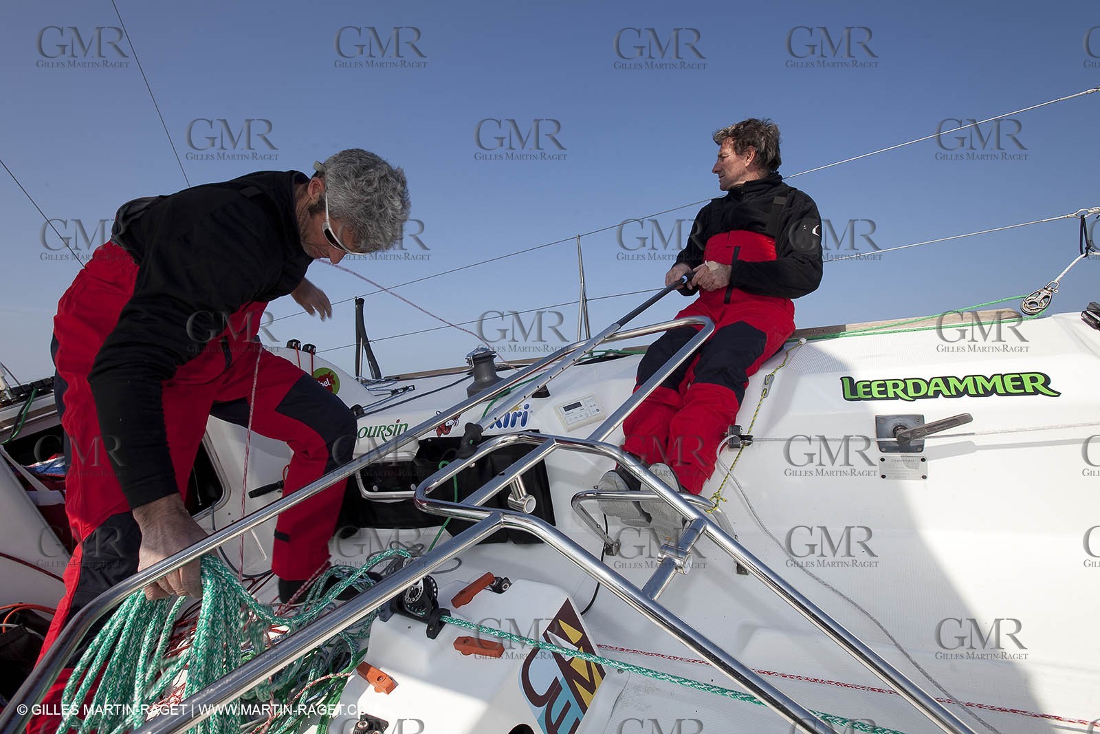 13 03 2010 -  La Grande Motte   Port Camargue (FRA) - Groupe Bel - Kito de Pavant   Sebastien Audigane training for Transat AG2R