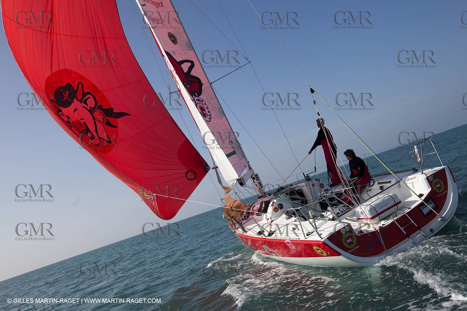 13 03 2010 -  La Grande Motte   Port Camargue (FRA) - Groupe Bel - Kito de Pavant   Sebastien Audigane training for Transat AG2R