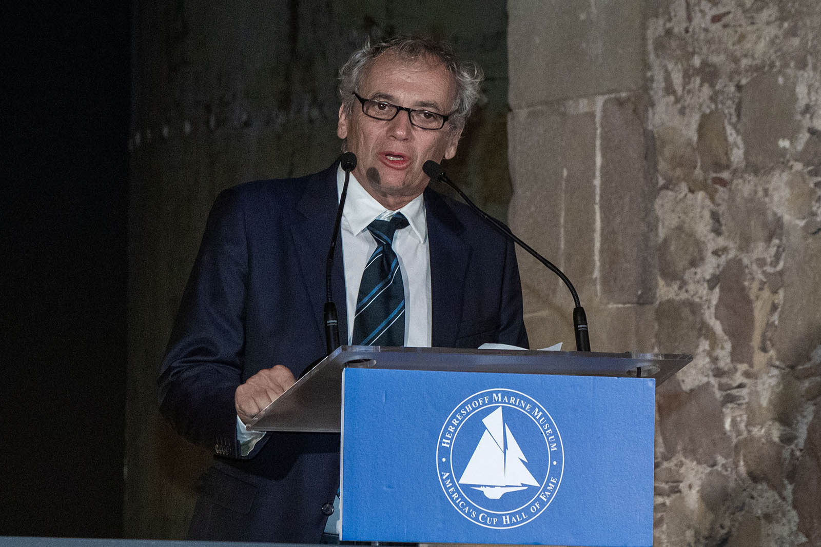 14 10 2024, Barcelona (ESP), Louis Vuitton 37th America's Cup, Final Match, Race Day 3, Hall Of Fame induction ceremony, Matteo Plazzi for Cino Ricci