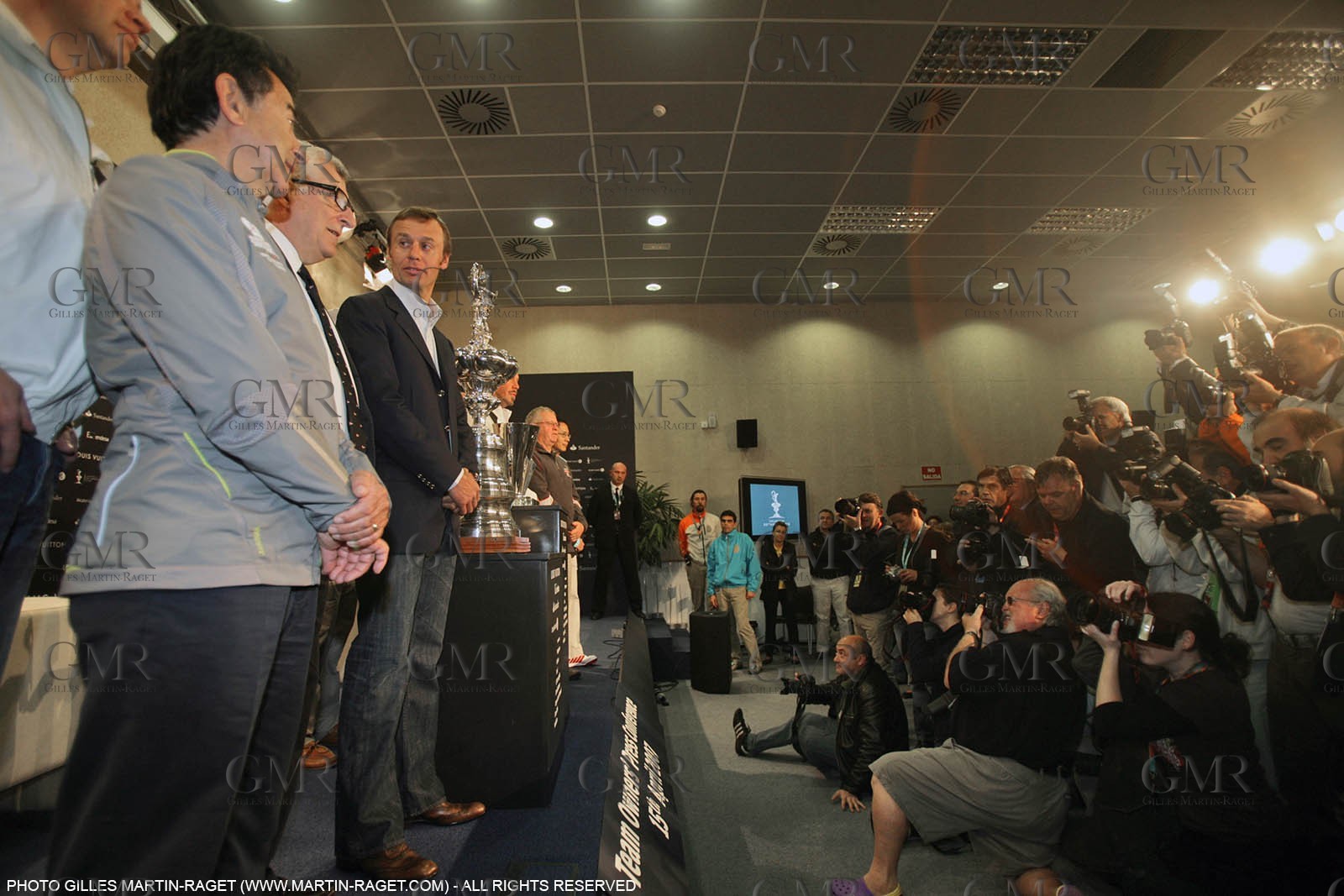 15 03 2007-Valencia (Spain)- 32nd America's Cup - Louis Vuitton Cup - RR1 - Heads of syndicate press conference