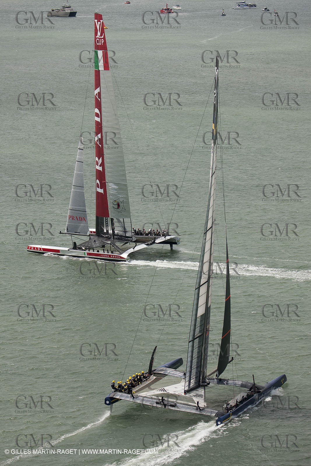 03 08 2013 - San Francisco (USA,CA) - 34th America's Cup - Louis Vuitton Cup - Semi-finals - Luna Rossa vs Artemis Racing - Race 1