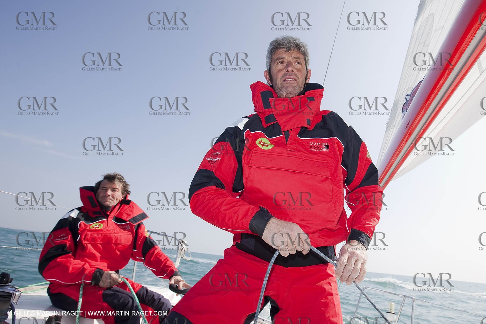 13 03 2010 -  La Grande Motte   Port Camargue (FRA) - Groupe Bel - Kito de Pavant   Sebastien Audigane training for Transat AG2R