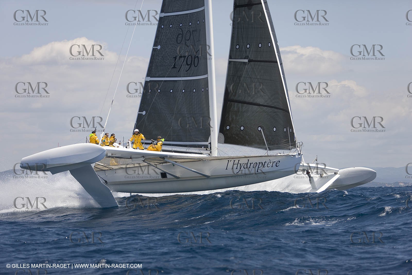 14 06 2008 - Toulon-Hyères (FRA,83) - 50 knots record attempt trials by l'Hydroptère