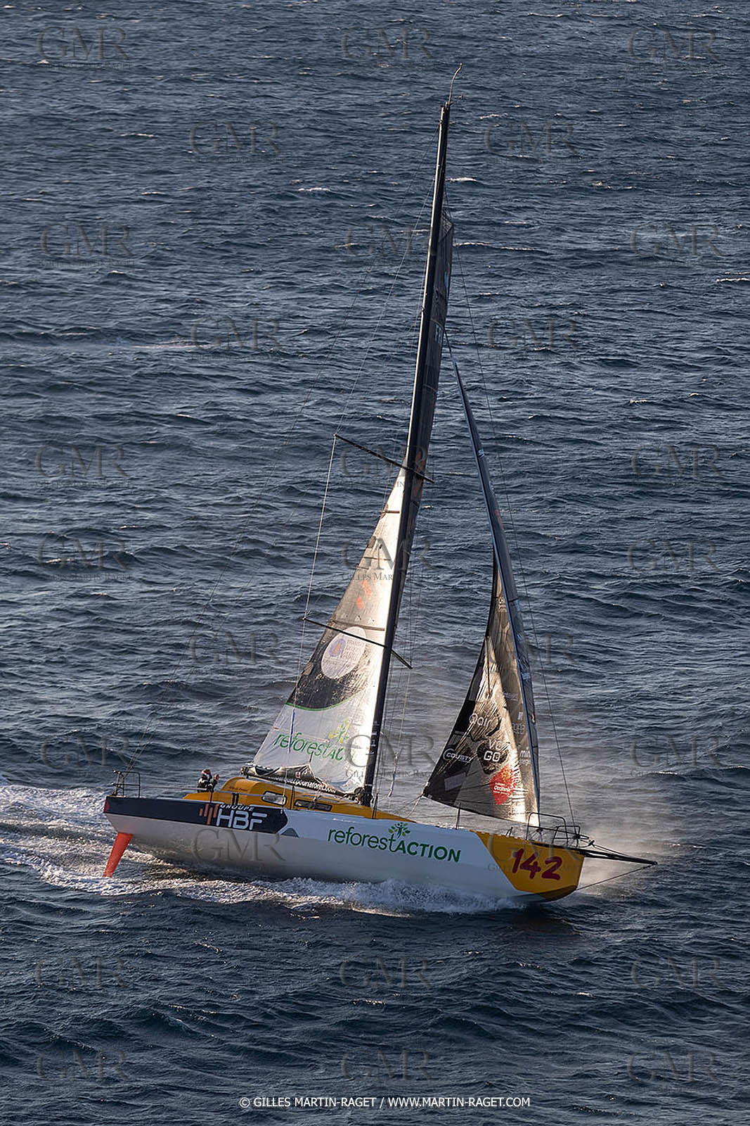 27 08 2021, Marseille (FRA), Transat Jacques Vabre 2021, Class 40, HBF-Reforest'Action (Kito de Pavant, Gwen Gbick)