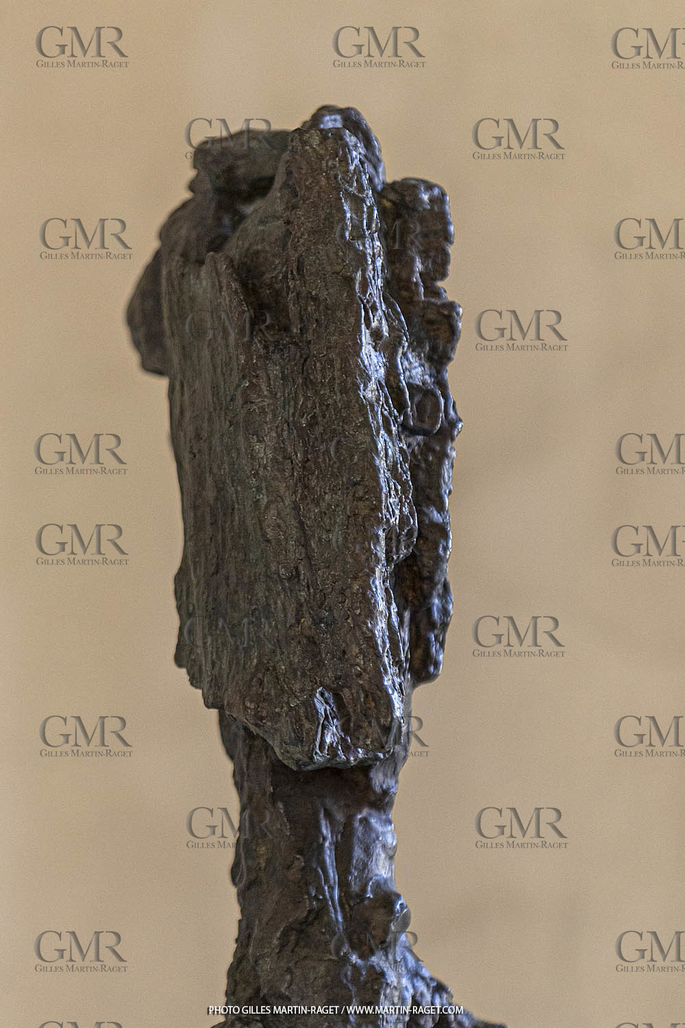 05 08 2019, Marseille (FRA,13), Oeuvre de Germaine Richier, Don Quichotte 1950-1951, Bronze patiné foncé, Epreuve d'exposition, Fondeur : Susse, Paris, 225 x 97 x 61 cm, Collection famille Germaine Richier