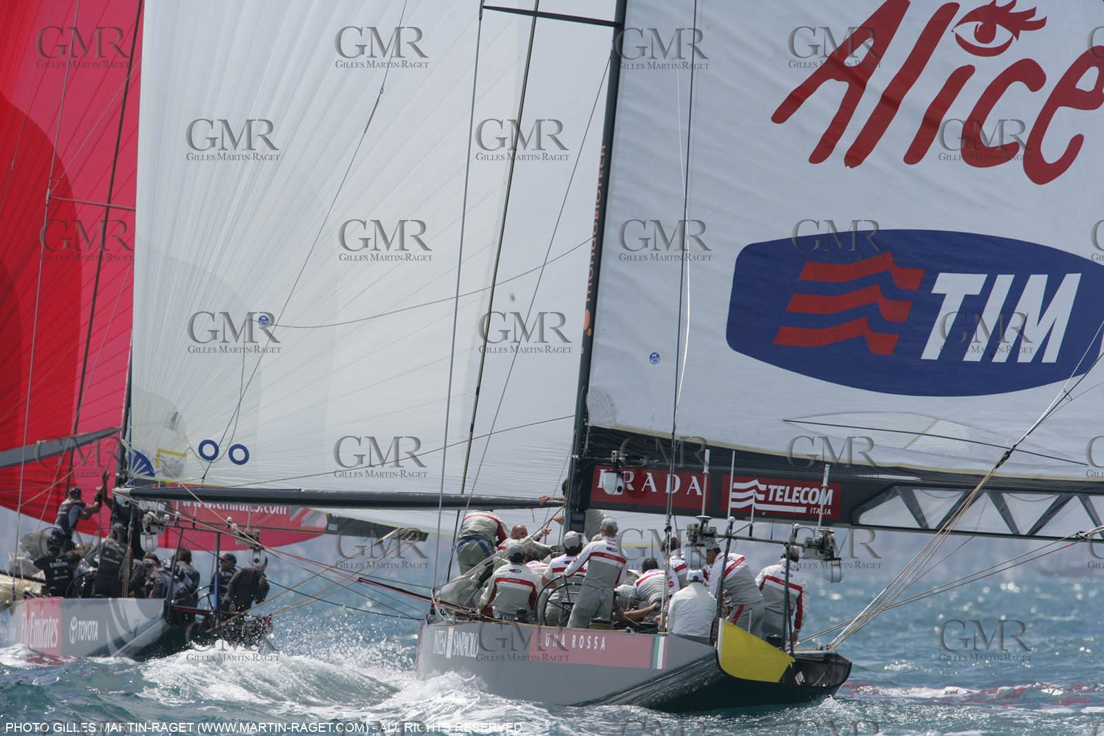 01 06 2007-Valencia (Spain)- 32nd America's Cup - Louis Vuitton Cup Final - Day 1