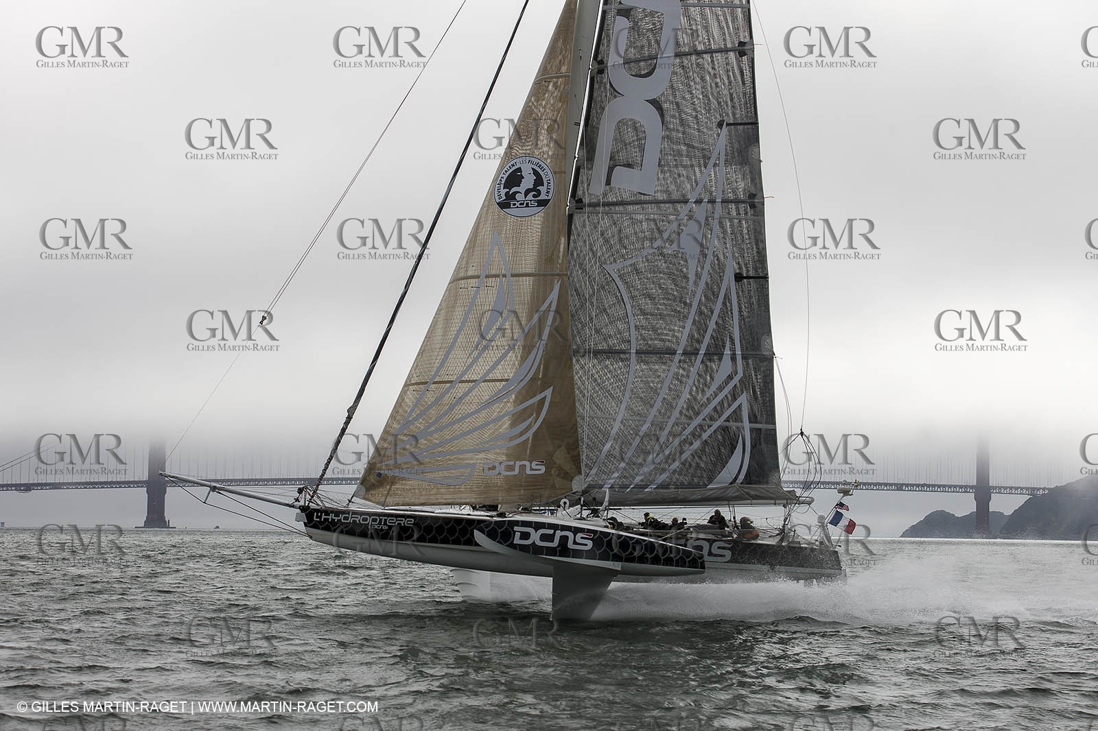 23 08 2012 - San Francisco (USA,CA) l'Hydroptère sails in San Francisco Bay