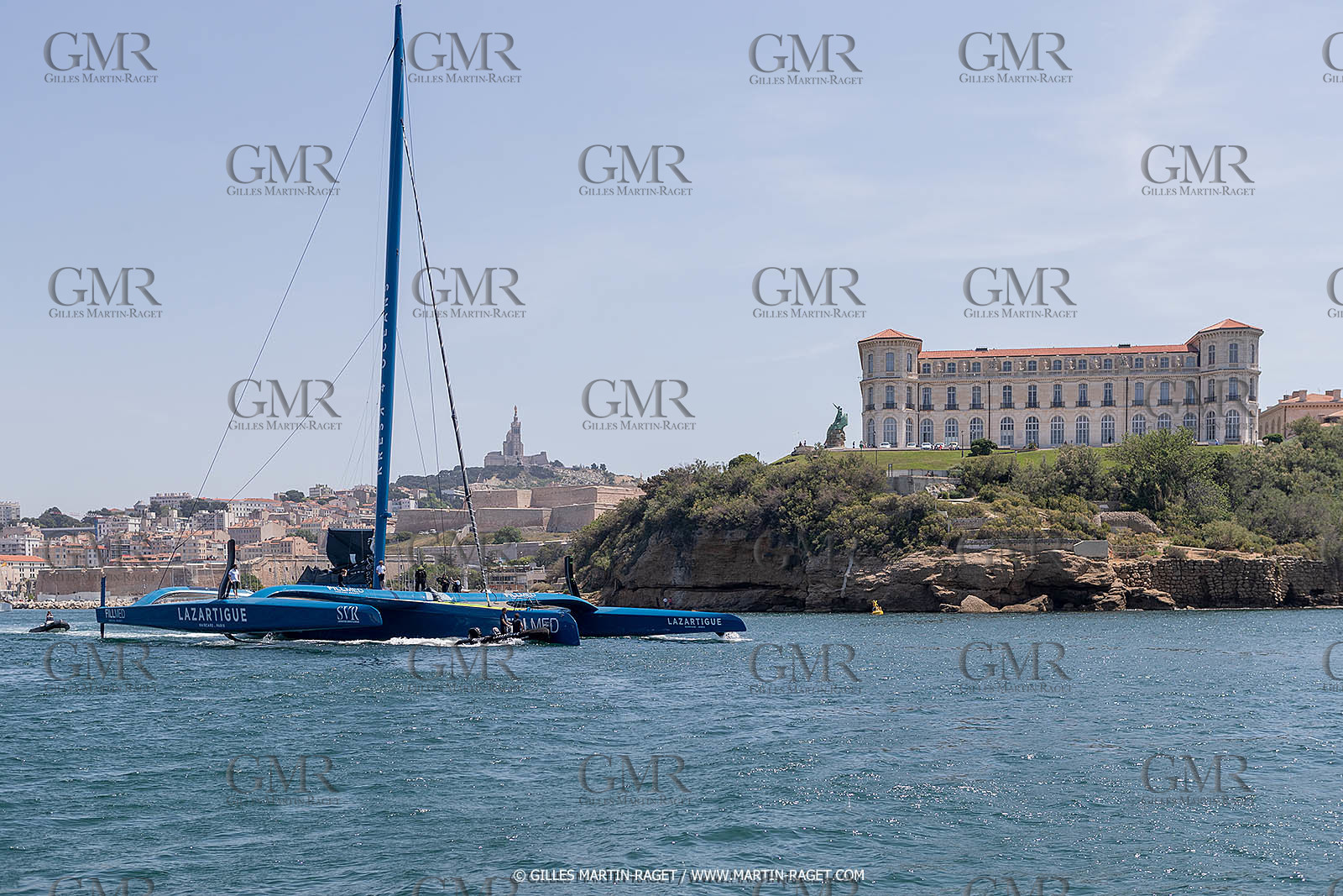 18 05 2022, Marseille (FRA), APremière navigation du trimaran Ultim SVR LAZARTIGUE à Marseille