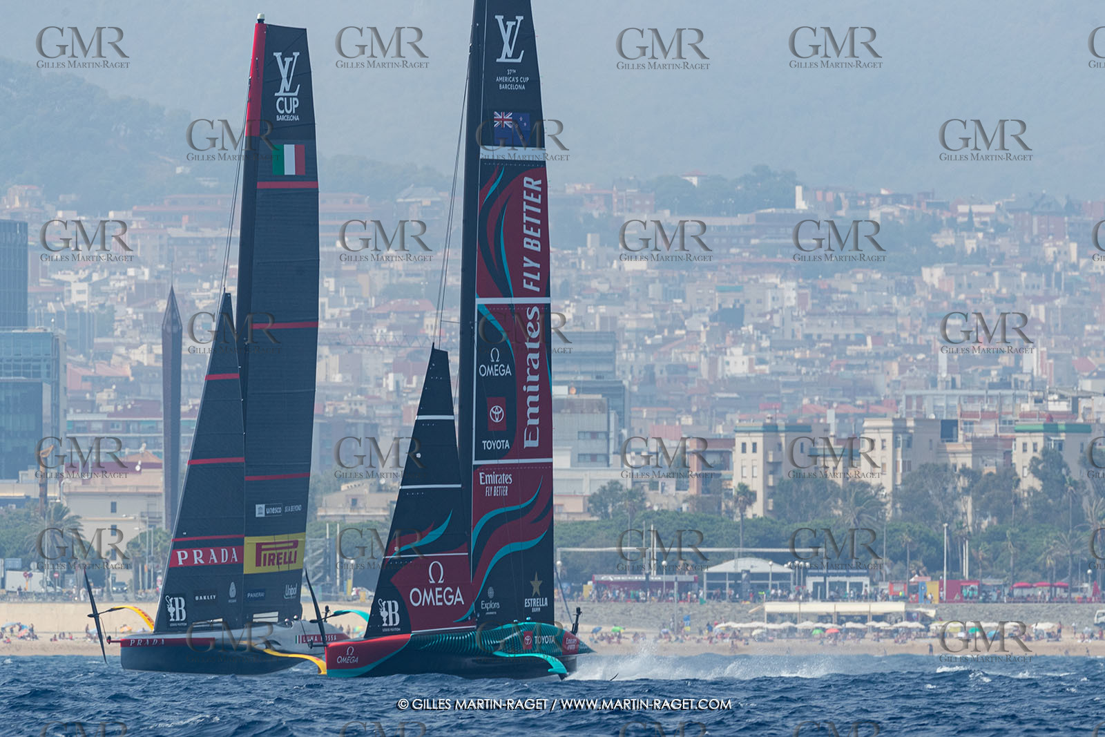 22 08 2024, Barcelona (ESP), Louis Vuitton 37th America's Cup, Louis Vuitton Preliminary Regatta, Race Day 1