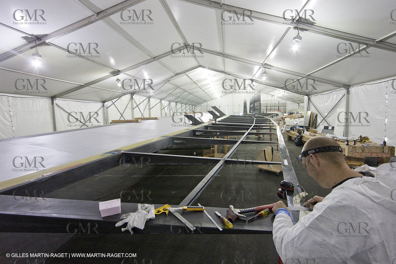 13 10 2009 - San Diego (USA, CA) - 33rd America's Cup - BMW ORACLE Racing - BOR 90 modifications