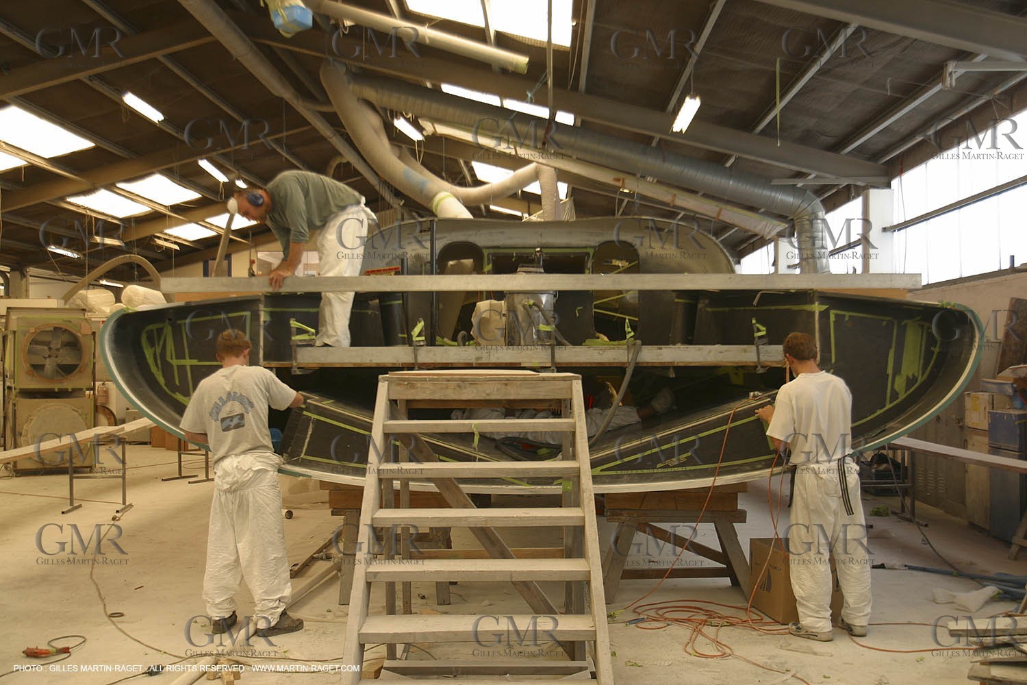 IMOCA Class - Virbac - Jean Pierre Dick - Boat Yard - Building