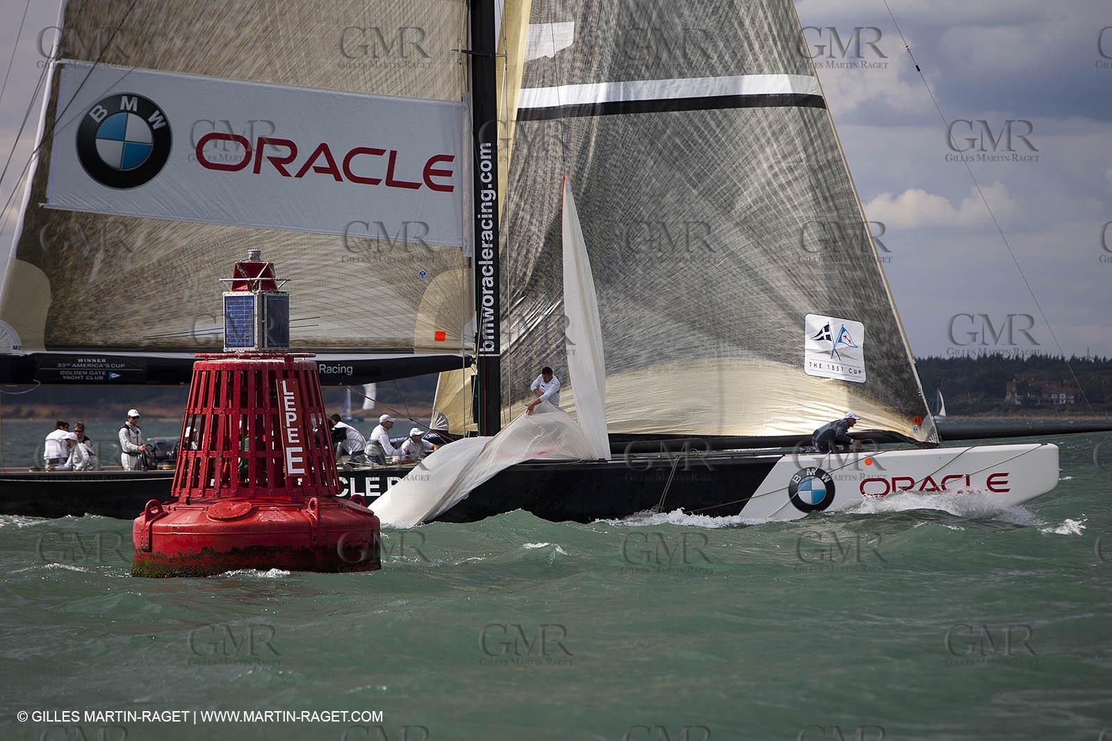 02 08 2010 - Cowes (UK, IOW) - The 1851 Cup -  BMW ORACLE Racing - Training Day.