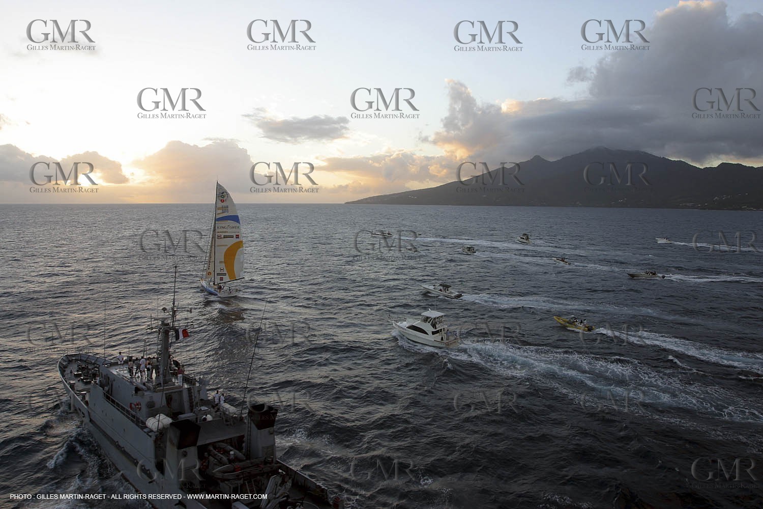 Imoca Class - 2002 Route du Rhum  - Mac Arthur Ellen - Arrivée en Gaudeloupe - Winner -
