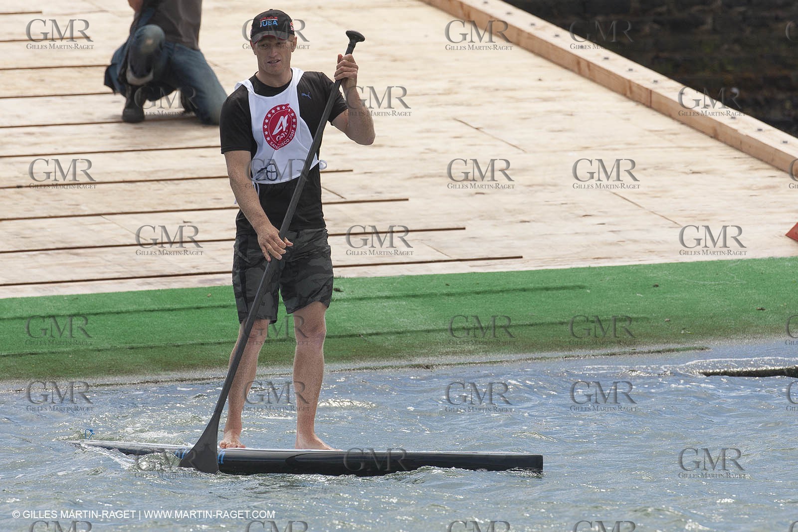 01 09 2013 - San Francisco (USA,CA) - 34th America's Cup - AC Village at Marina Green, AC Open, Stand Up Paddle; Jimmy Spithill