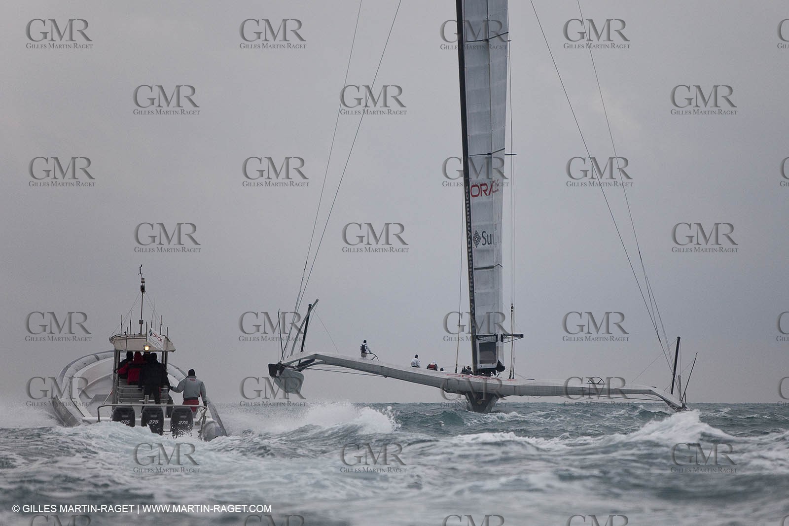23 01 2010 - Valencia (ESP) - 33rd America's Cup - BMW ORACLE Racing - Valencia training - Day 4