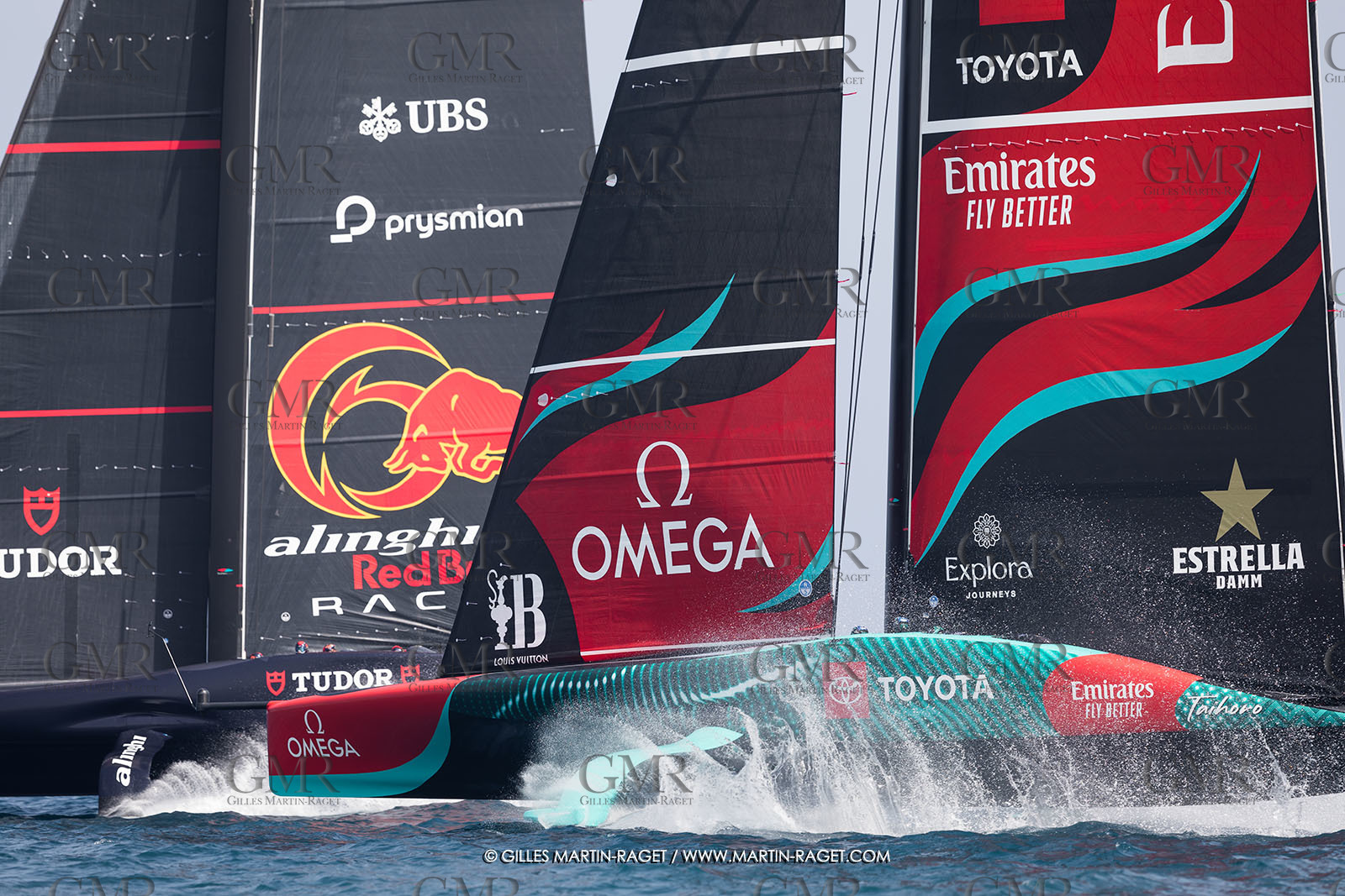 24 08 2024, Barcelona (ESP), Louis Vuitton 37th America's Cup, Louis Vuitton Prelilinary Regatta, Race Day 3