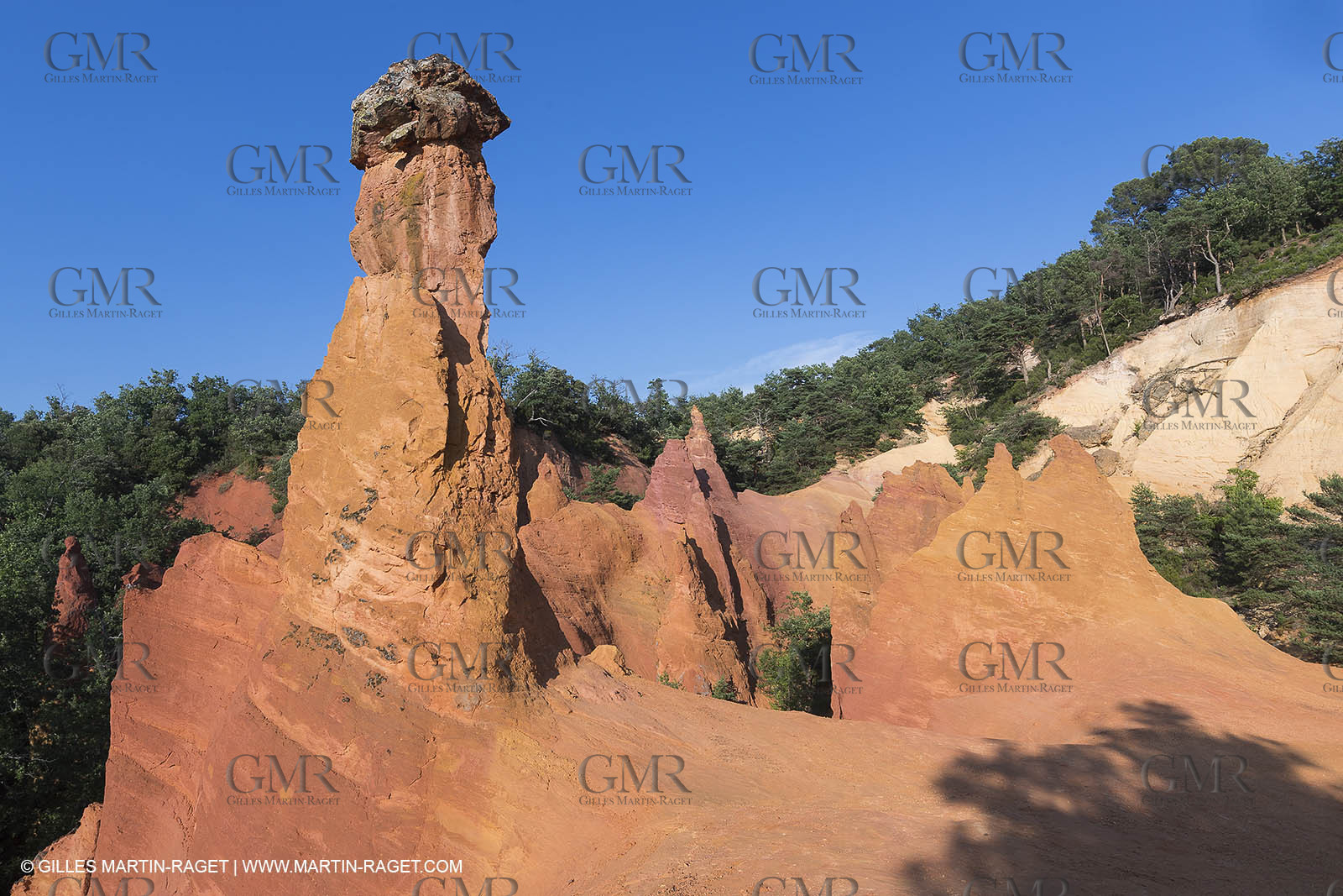 21 06 2018, Rustrel (FRA, 84), Anciennes carrières d'ocre
