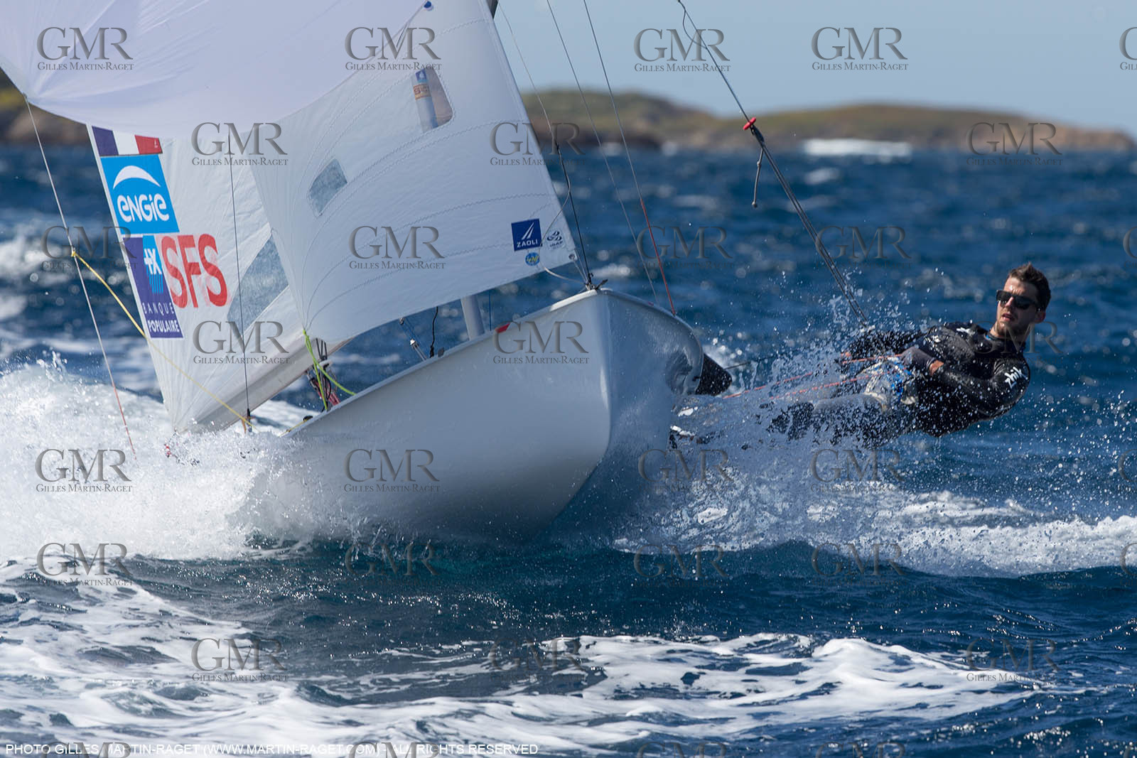 25 04 2016, Hyères (FRA,83), Jeux Olympiques Rio 2016, voile, 470, Sofian Bouvet   Jeremie Mion, SFS Voile