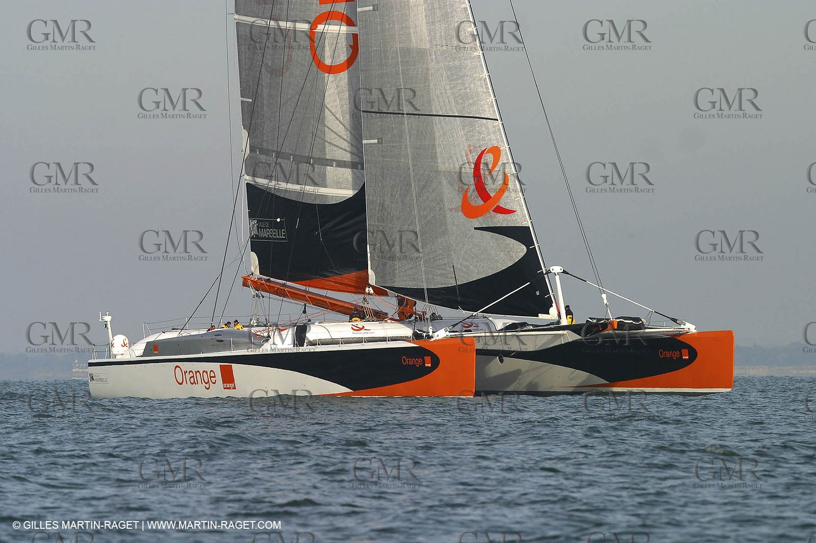 Vannes - Multiplast Boatyard - Orange II 1st sea trial