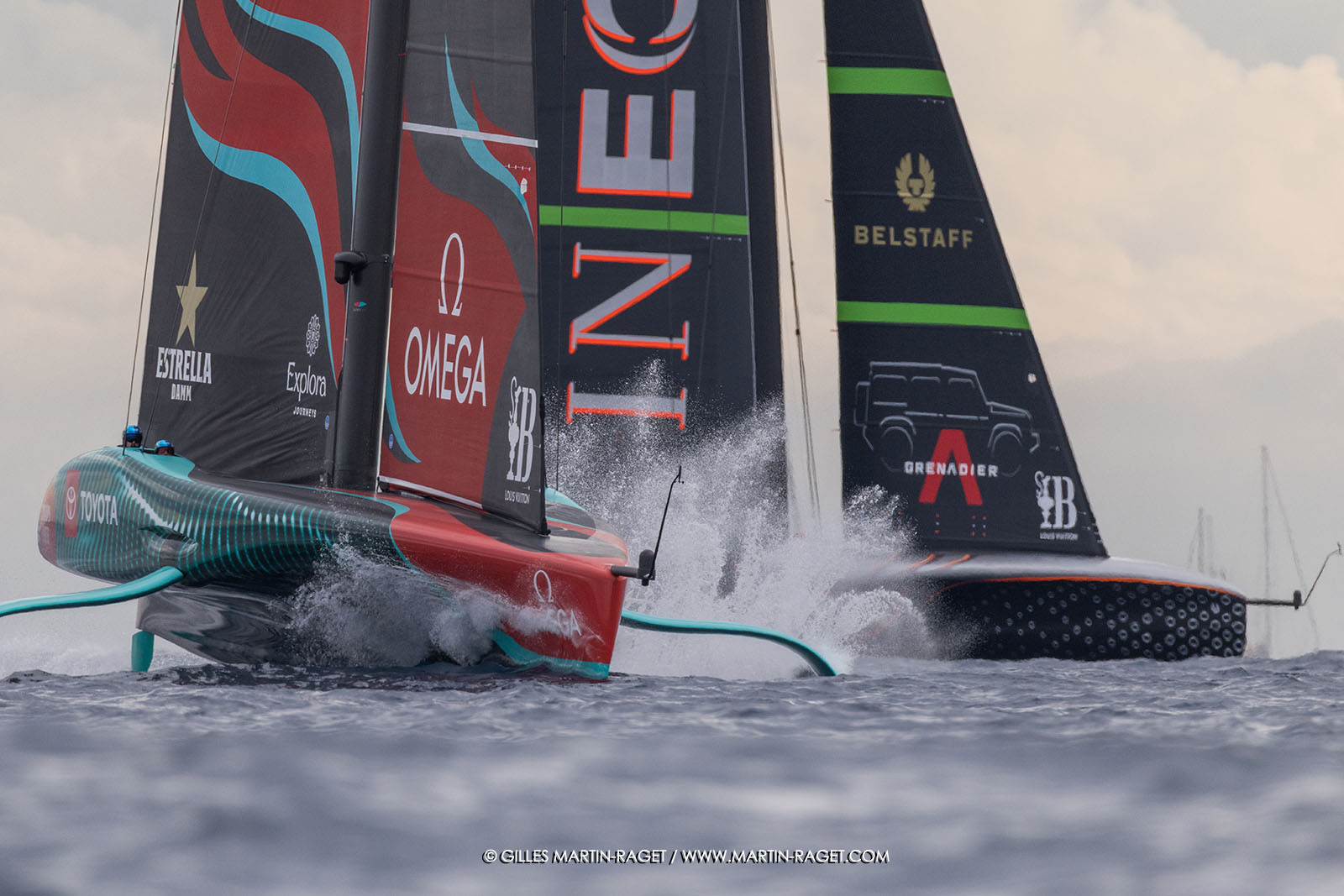 18 10 2024, Barcelona (ESP), Louis Vuitton 37th America's Cup, Final Match, Race Day 5, Race 7