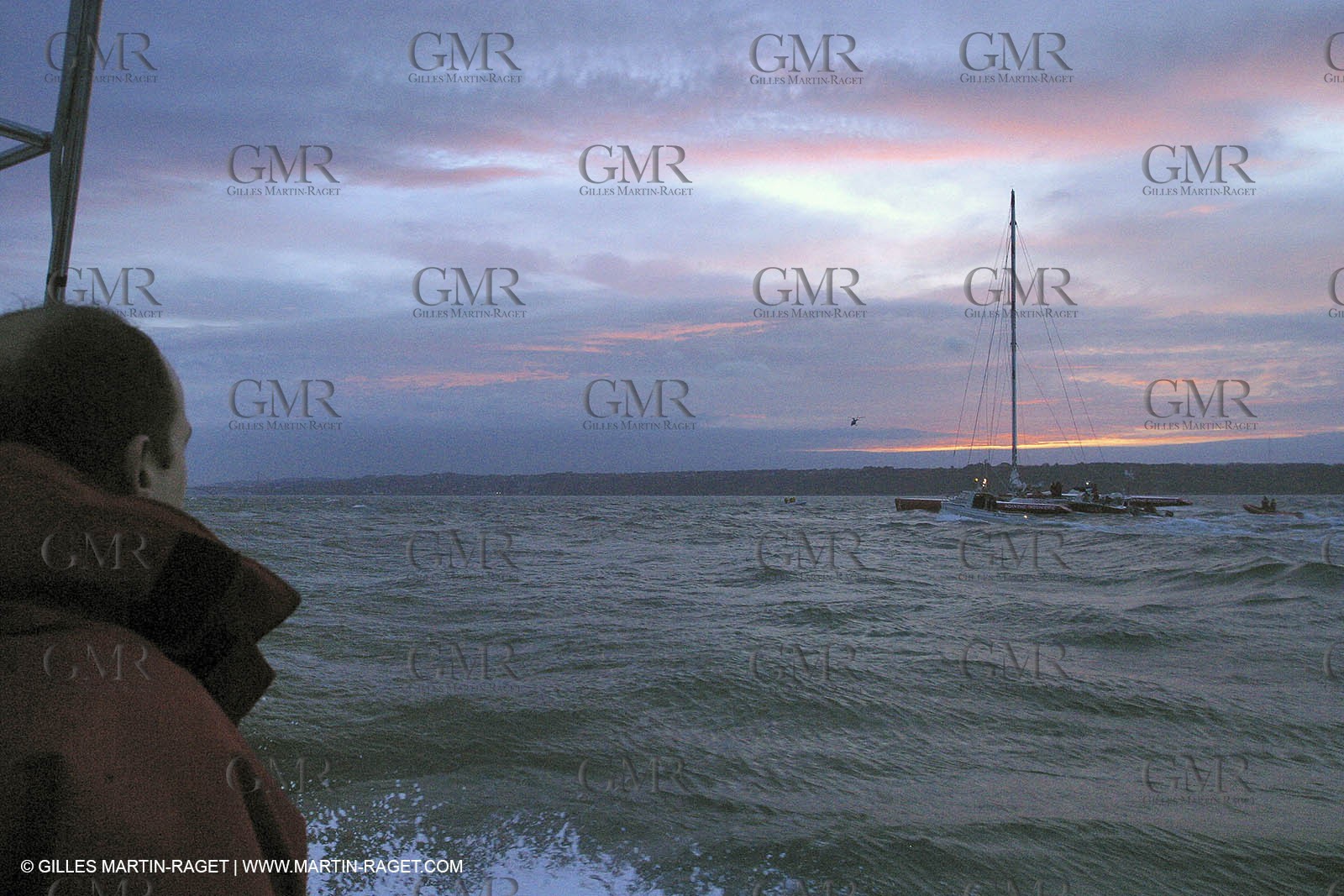 Round the world solo record - Idec - Francis Joyon - Brest finish