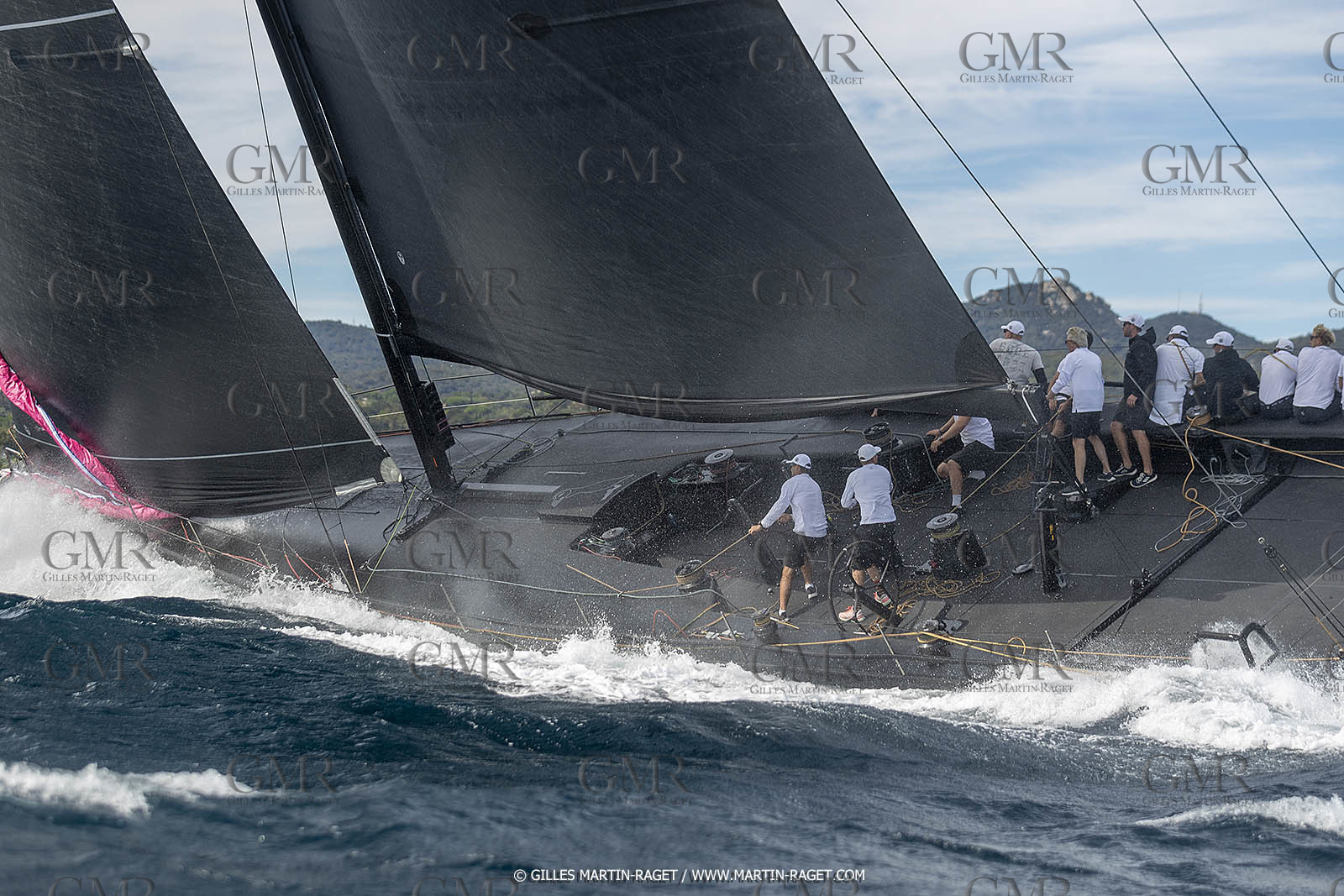 02 10 2022, Saint-Tropez (FRA,83), Voiles de Saint-Tropez 2022,  entraînement des maxis