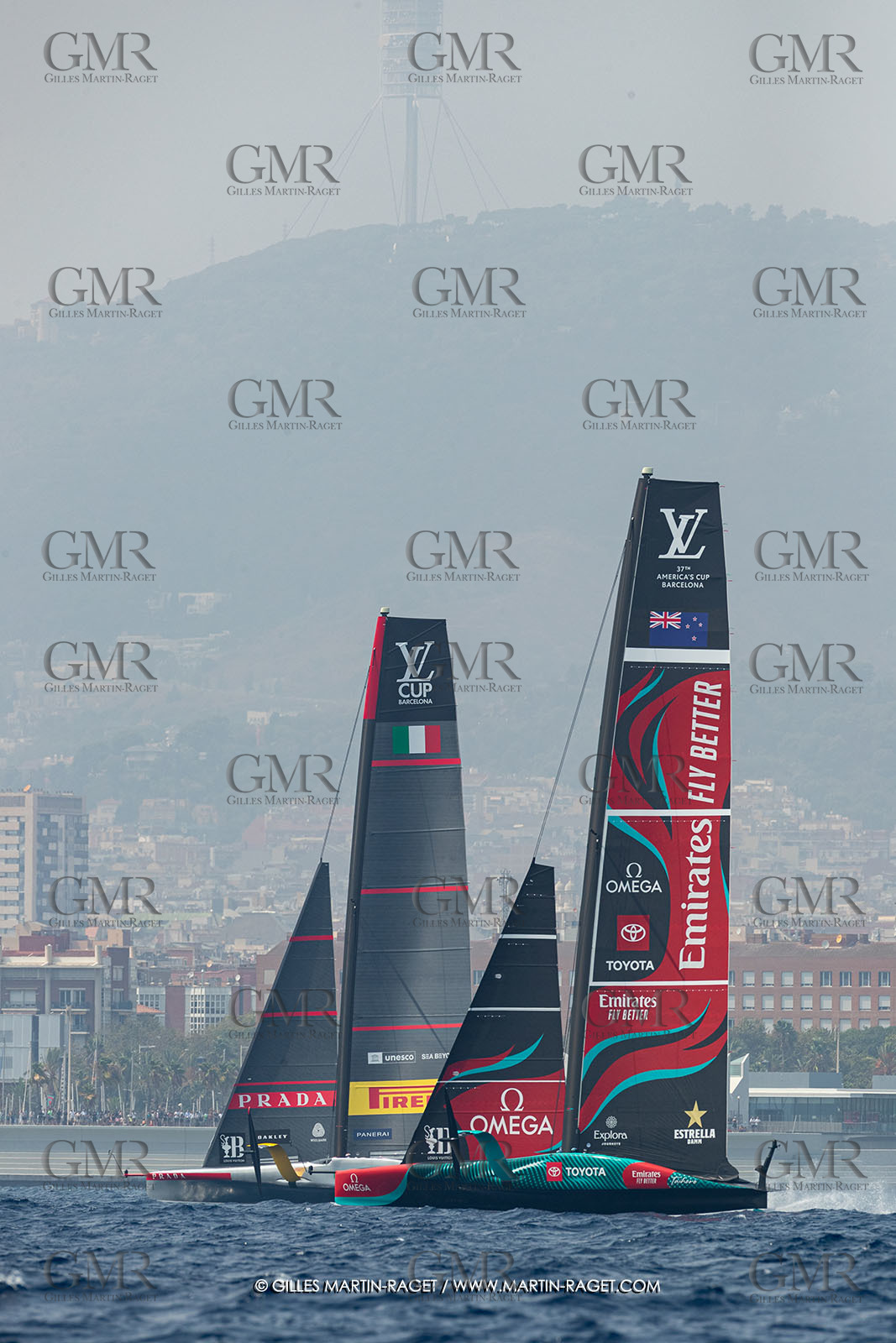 22 08 2024, Barcelona (ESP), Louis Vuitton 37th America's Cup, Louis Vuitton Preliminary Regatta, Race Day 1