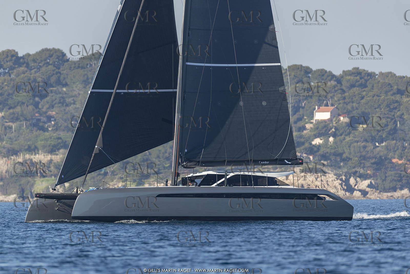 16 02 2019, Porquerolles (FRA,83), Gunboat 68 sail testing  3