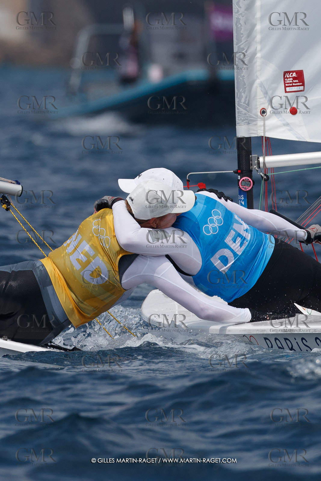 07 08 2024, Marseille (FRA), Paris 2024 Olympic Games, Sailing, Race Day 10, ILCA Medals races