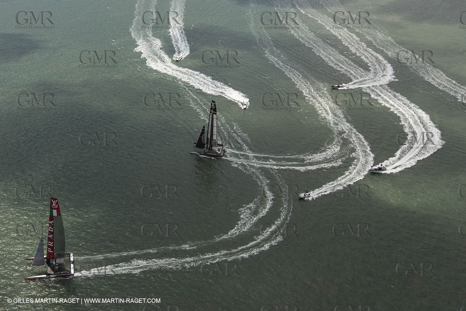 03 08 2013 - San Francisco (USA,CA) - 34th America's Cup - Louis Vuitton Cup - Semi-finals - Luna Rossa vs Artemis Racing - Race 1