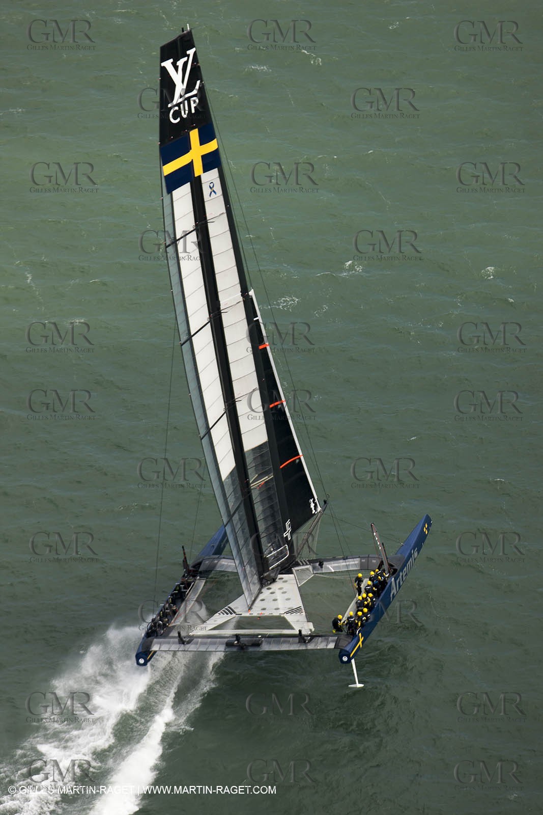 03 08 2013 - San Francisco (USA,CA) - 34th America's Cup - Louis Vuitton Cup - Semi-finals - Luna Rossa vs Artemis Racing - Race 1 - Artemis Racing