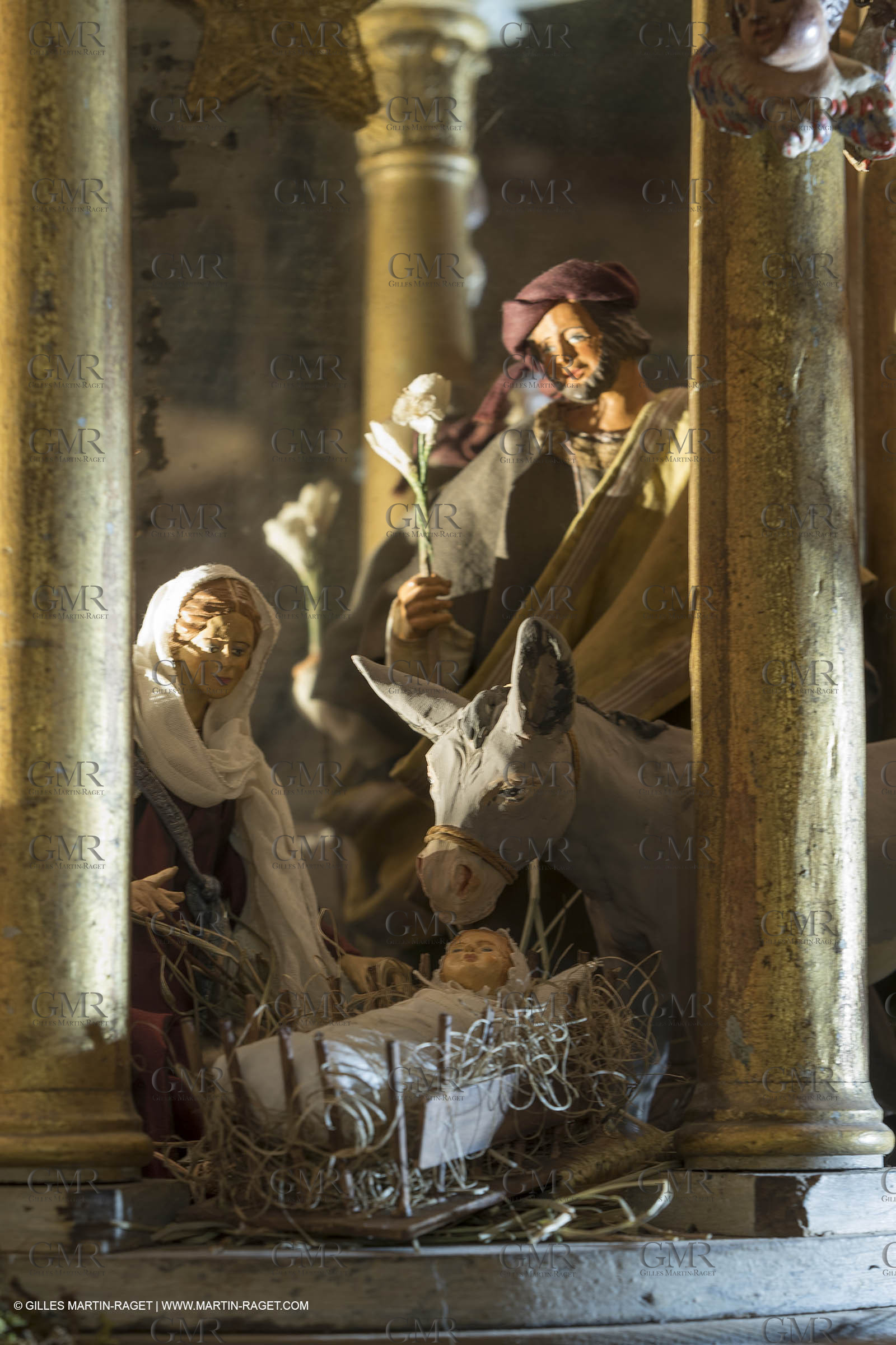 27 01 2018; L'isle sur Sorgue (FRA; 84); Les antiquaires; Crèche et santons de Jean-Jacques Bourgeois