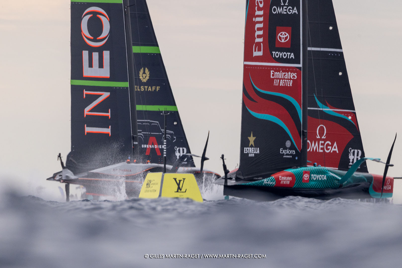 18 10 2024, Barcelona (ESP), Louis Vuitton 37th America's Cup, Final Match, Race Day 5, Race 7