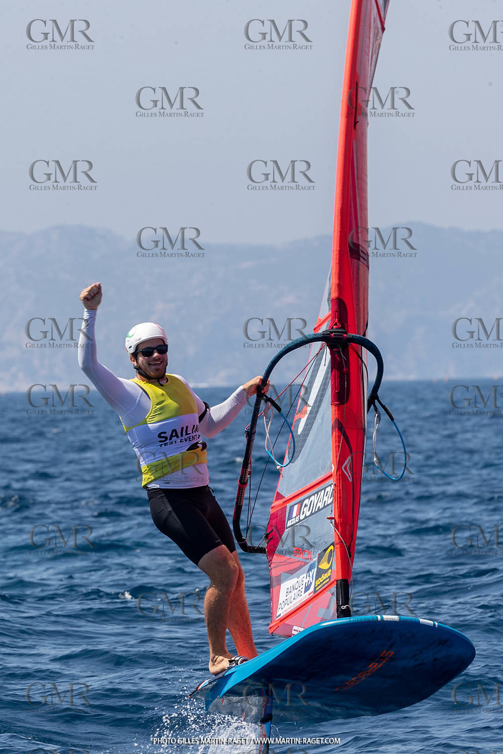 16 07 2023, Marseille, (FRA), Paris 2024 Olympic Games 2024 Sailing Test Event, Day 8, Medal race IQ Foil Men, Thomas Goyard (FRA)